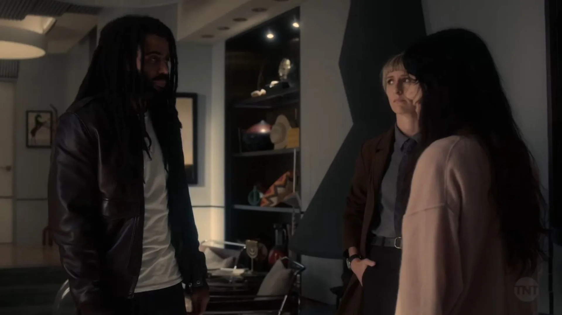 Mickey Sumner, Sheila Vand, and Daveed Diggs in Snowpiercer: Into the White (2021)