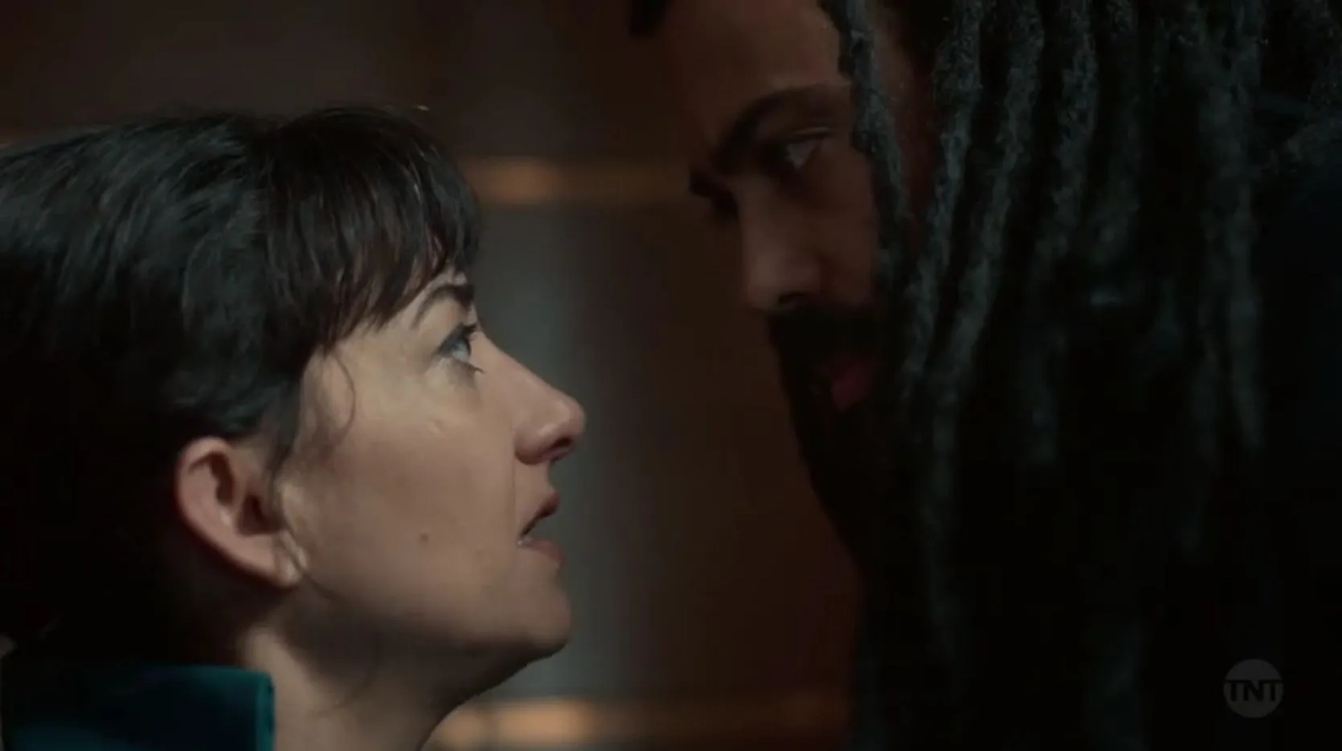 Sheila Vand and Daveed Diggs in Snowpiercer: The Eternal Engineer (2021)