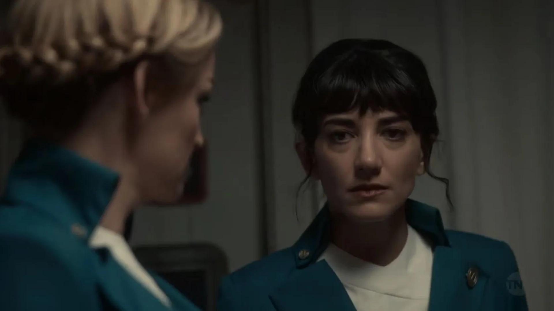 Alison Wright and Sheila Vand in Snowpiercer: Our Answer for Everything (2021)