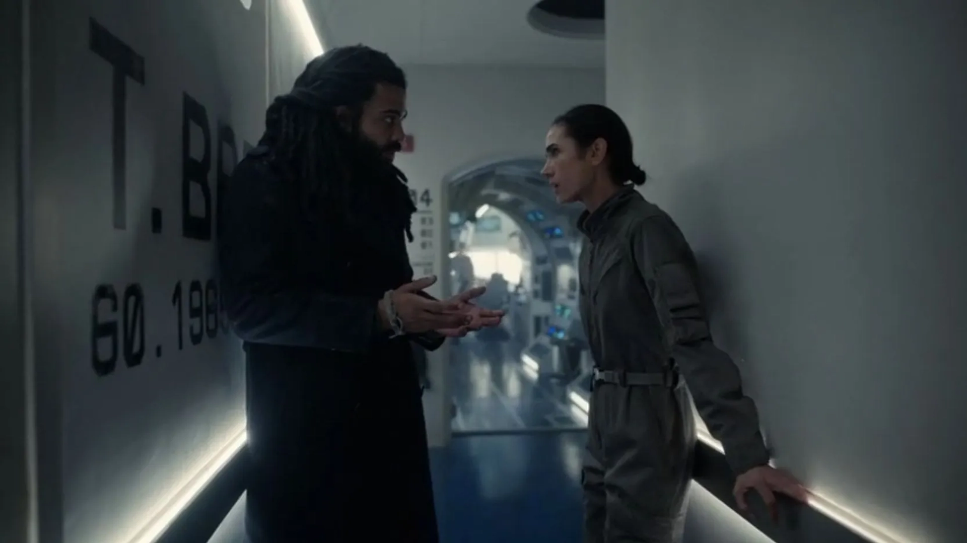 Jennifer Connelly and Daveed Diggs in Snowpiercer: Smoulder to Life (2021)