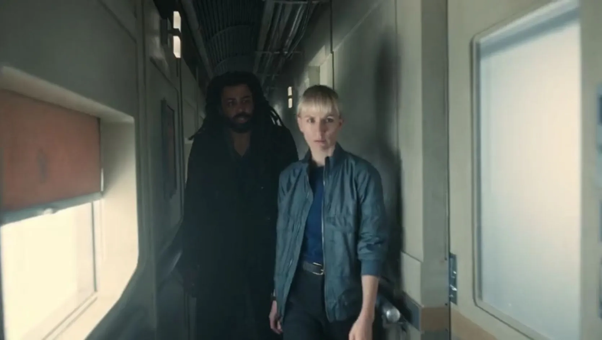 Mickey Sumner and Daveed Diggs in Snowpiercer: Smoulder to Life (2021)