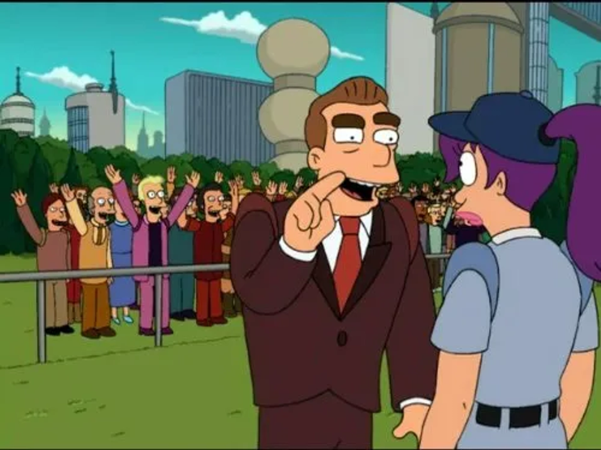 Katey Sagal and Tom Kenny in Futurama (1999)