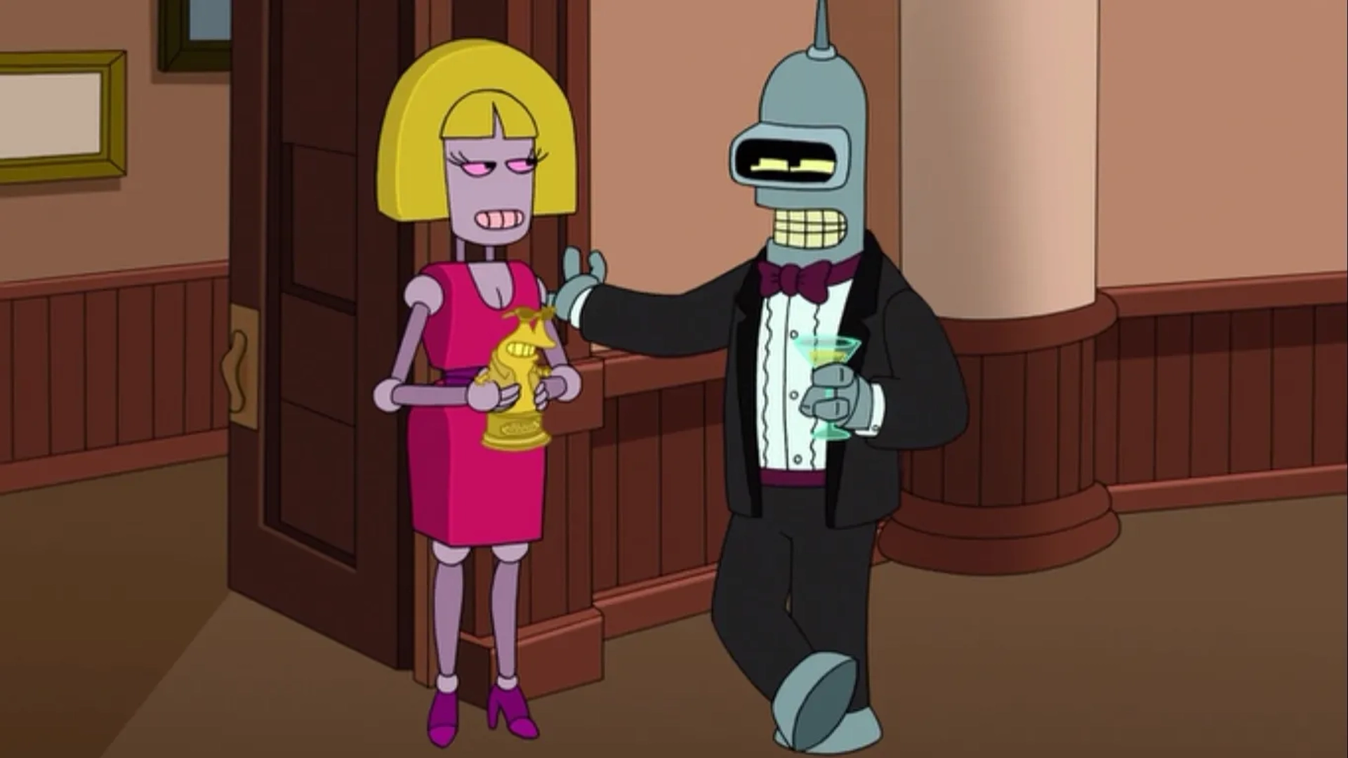 John DiMaggio and Tress MacNeille in Futurama (1999)