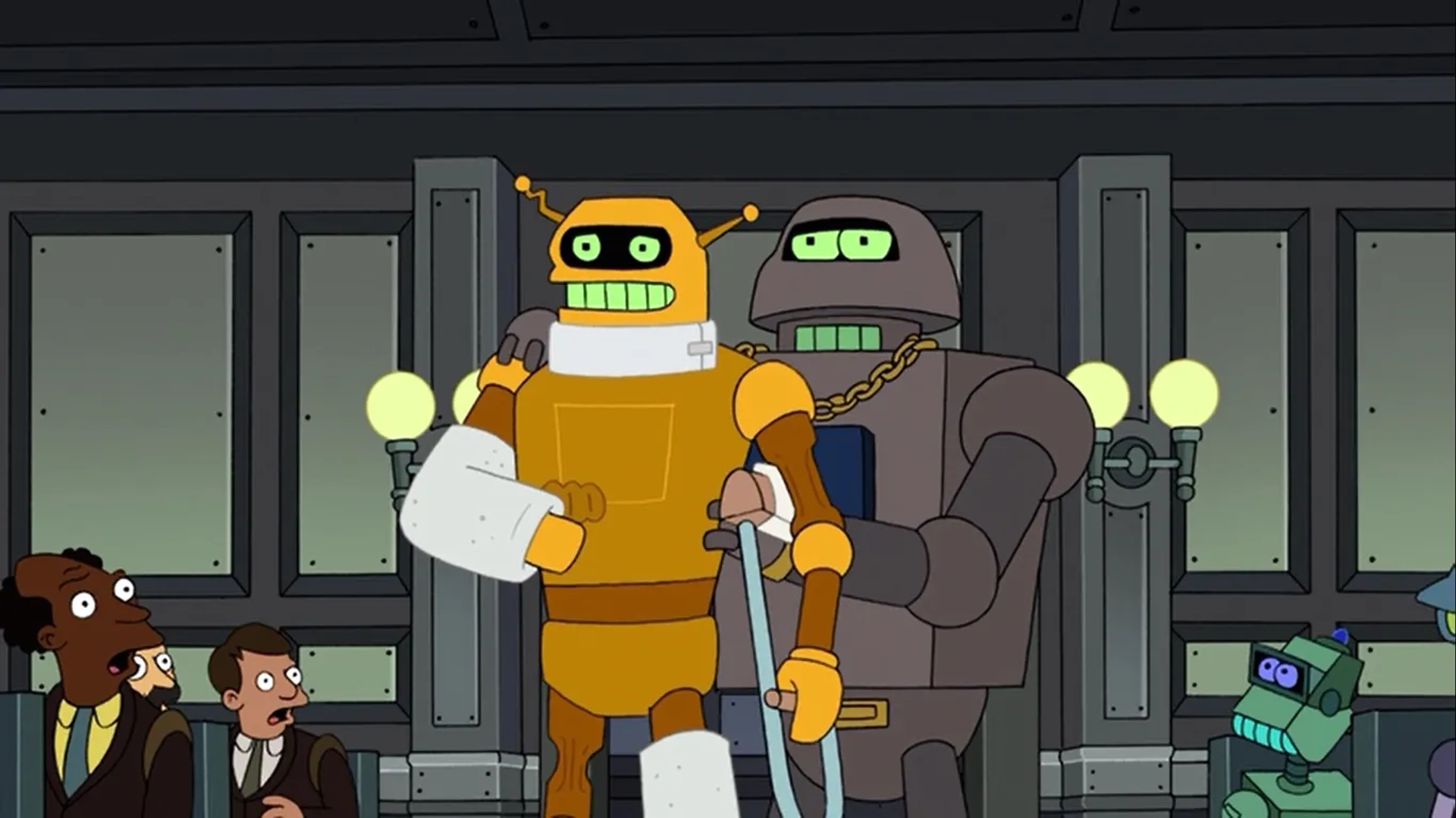 Maurice LaMarche and John DiMaggio in Futurama (1999)