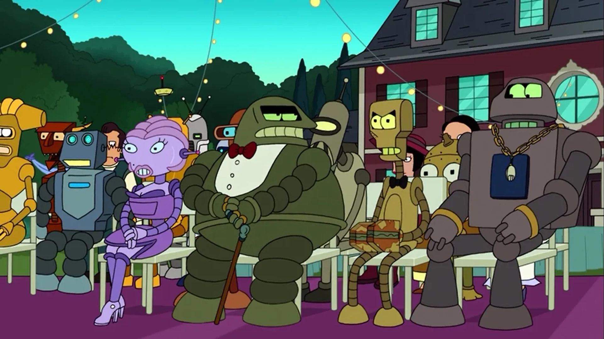 Maurice LaMarche, John DiMaggio, and Tress MacNeille in Futurama (1999)