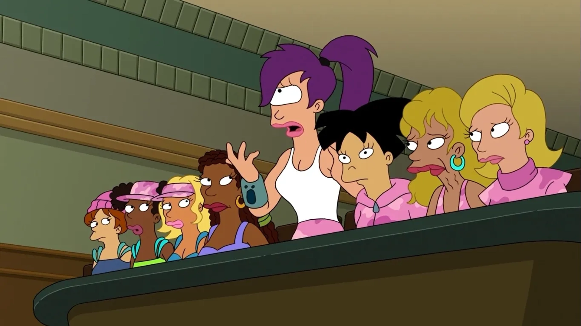 Katey Sagal, Dawnn Lewis, Tress MacNeille, and Lauren Tom in Futurama (1999)