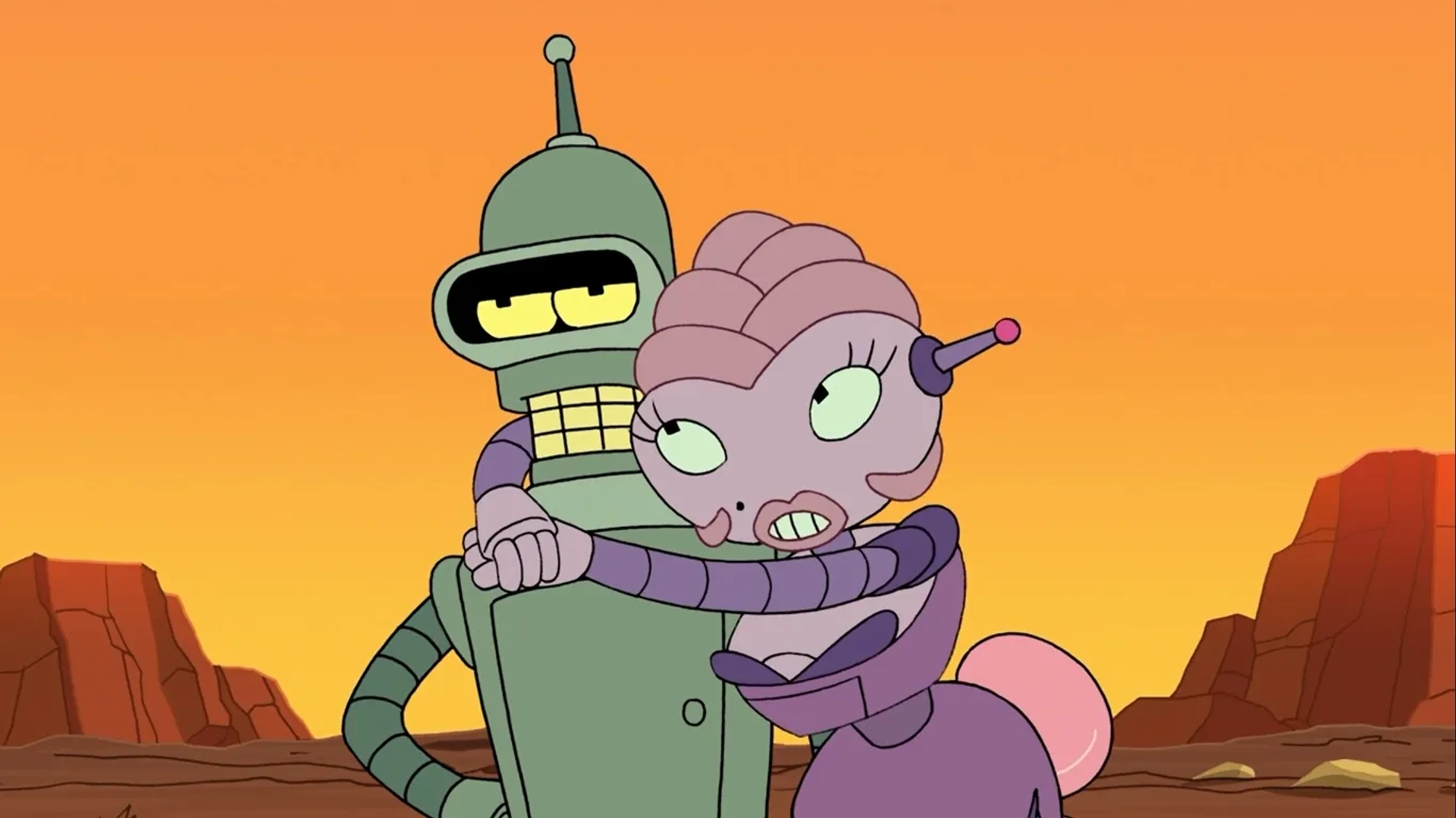 John DiMaggio and Tress MacNeille in Futurama (1999)