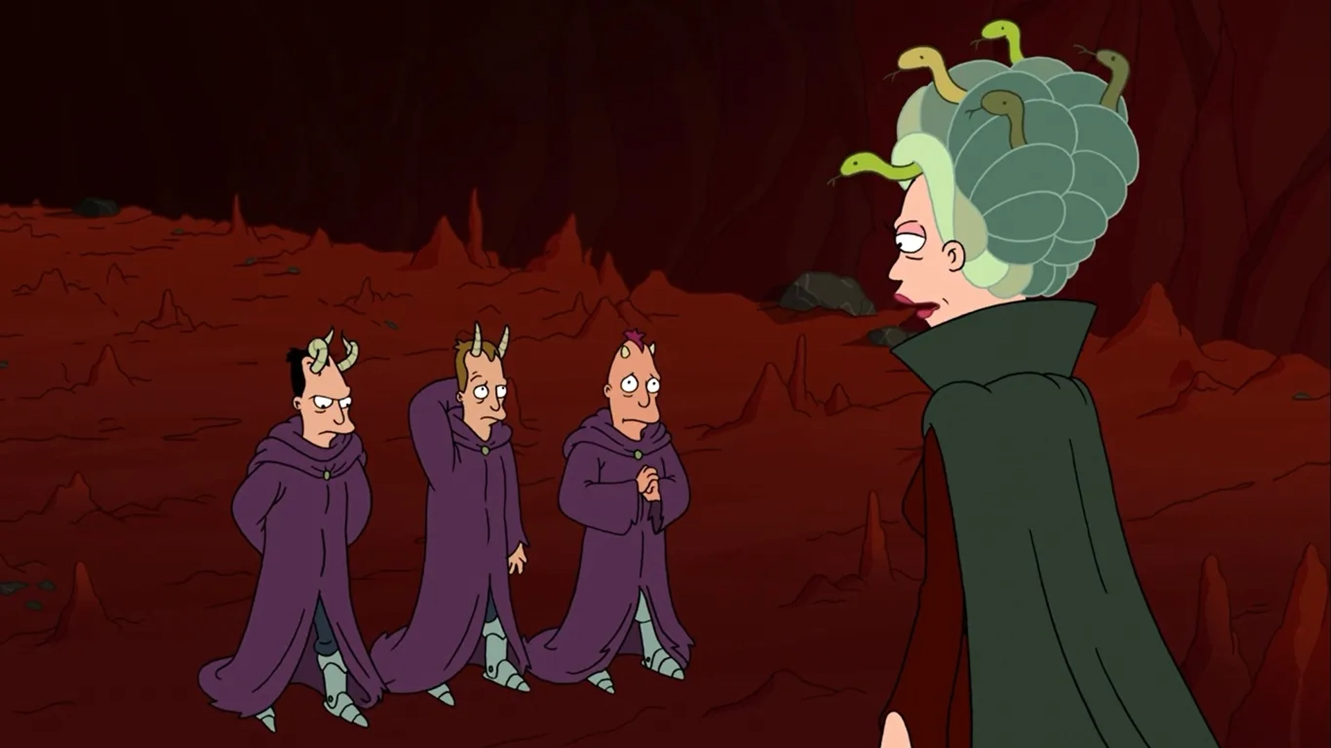 Maurice LaMarche, John DiMaggio, David Herman, and Tress MacNeille in Futurama (1999)