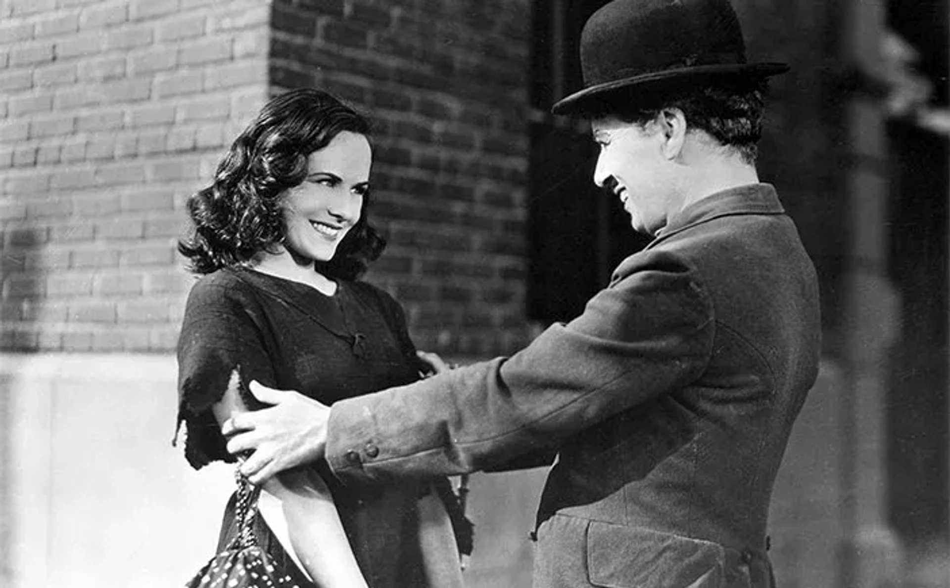 Charles Chaplin and Paulette Goddard in Modern Times (1936)