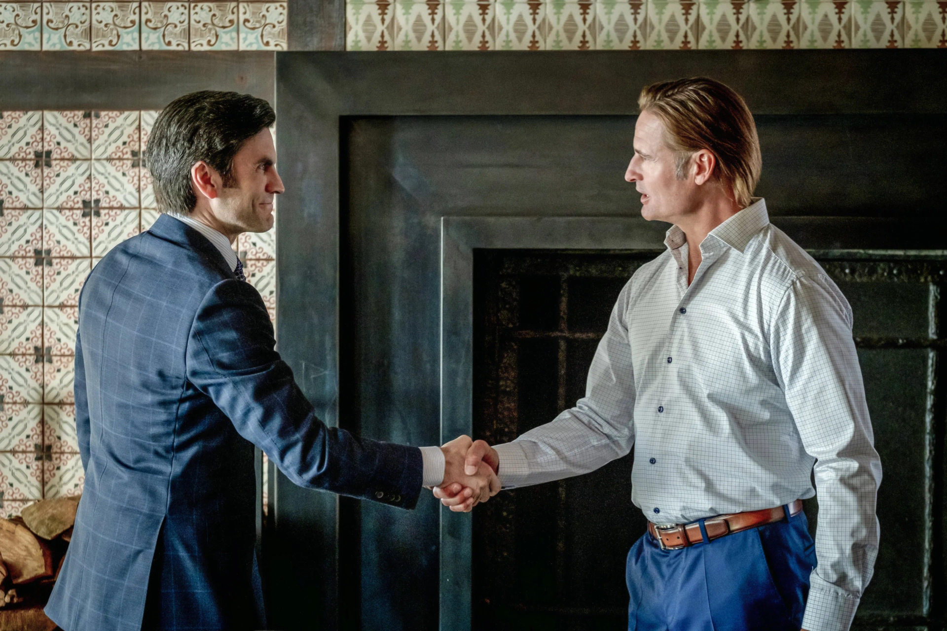 Wes Bentley and Josh Holloway in Yellowstone: You're the Indian Now (2020)