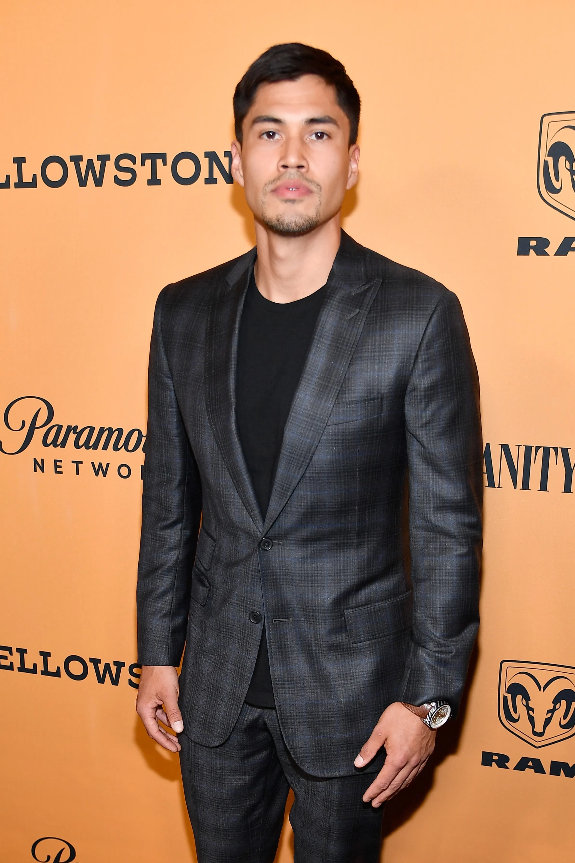 Martin Sensmeier at an event for Yellowstone (2018)