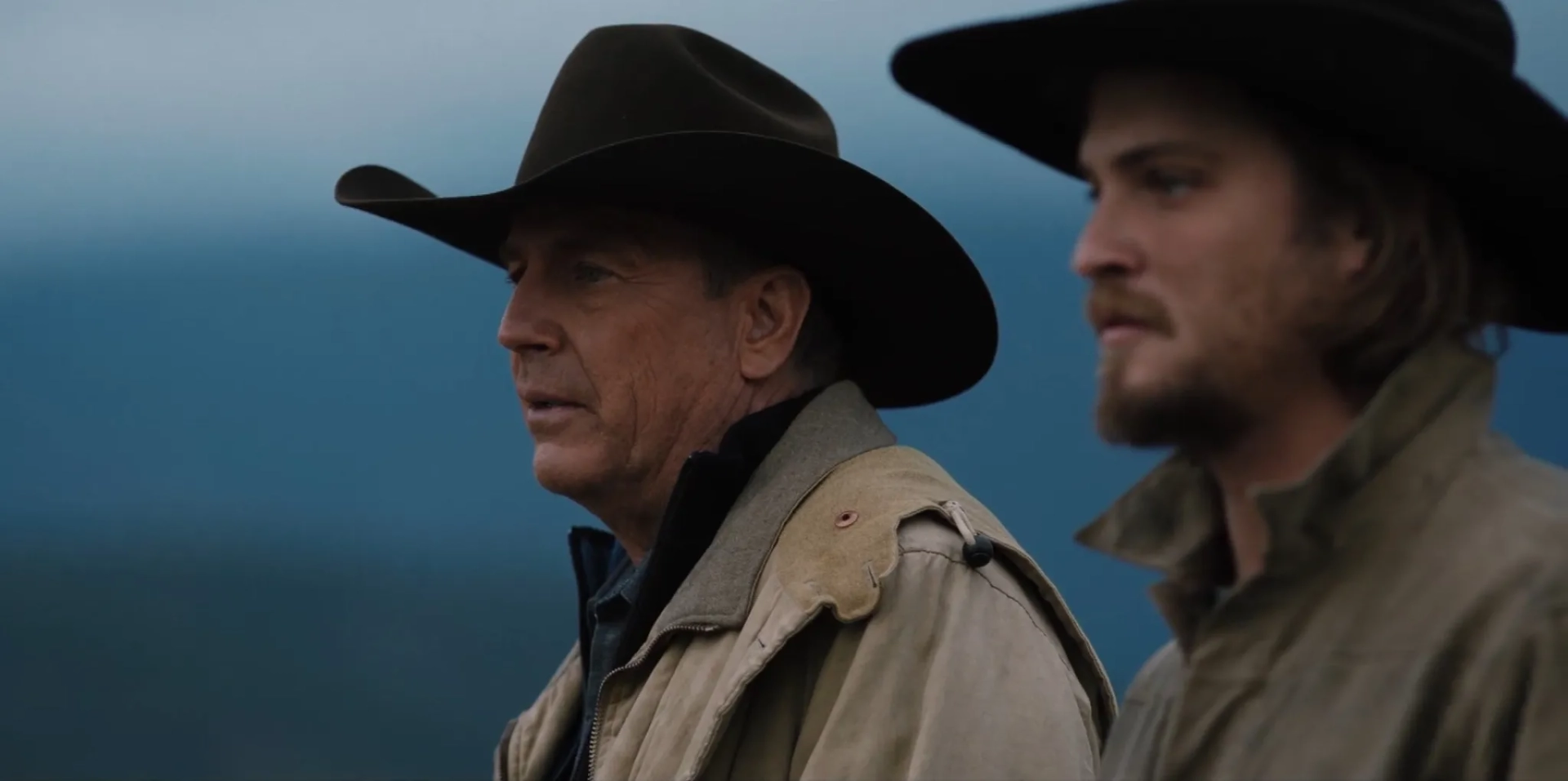 Kevin Costner and Luke Grimes in Yellowstone (2018)