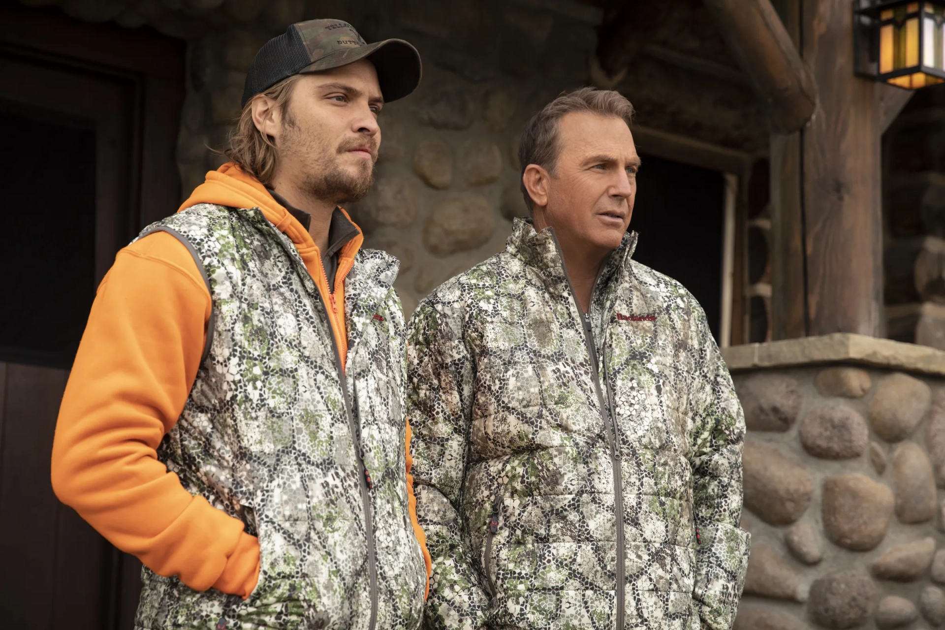 Kevin Costner and Luke Grimes in Yellowstone (2018)