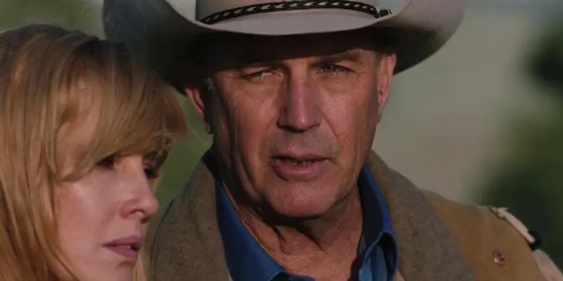 Kevin Costner and Kelly Reilly in Yellowstone (2018)