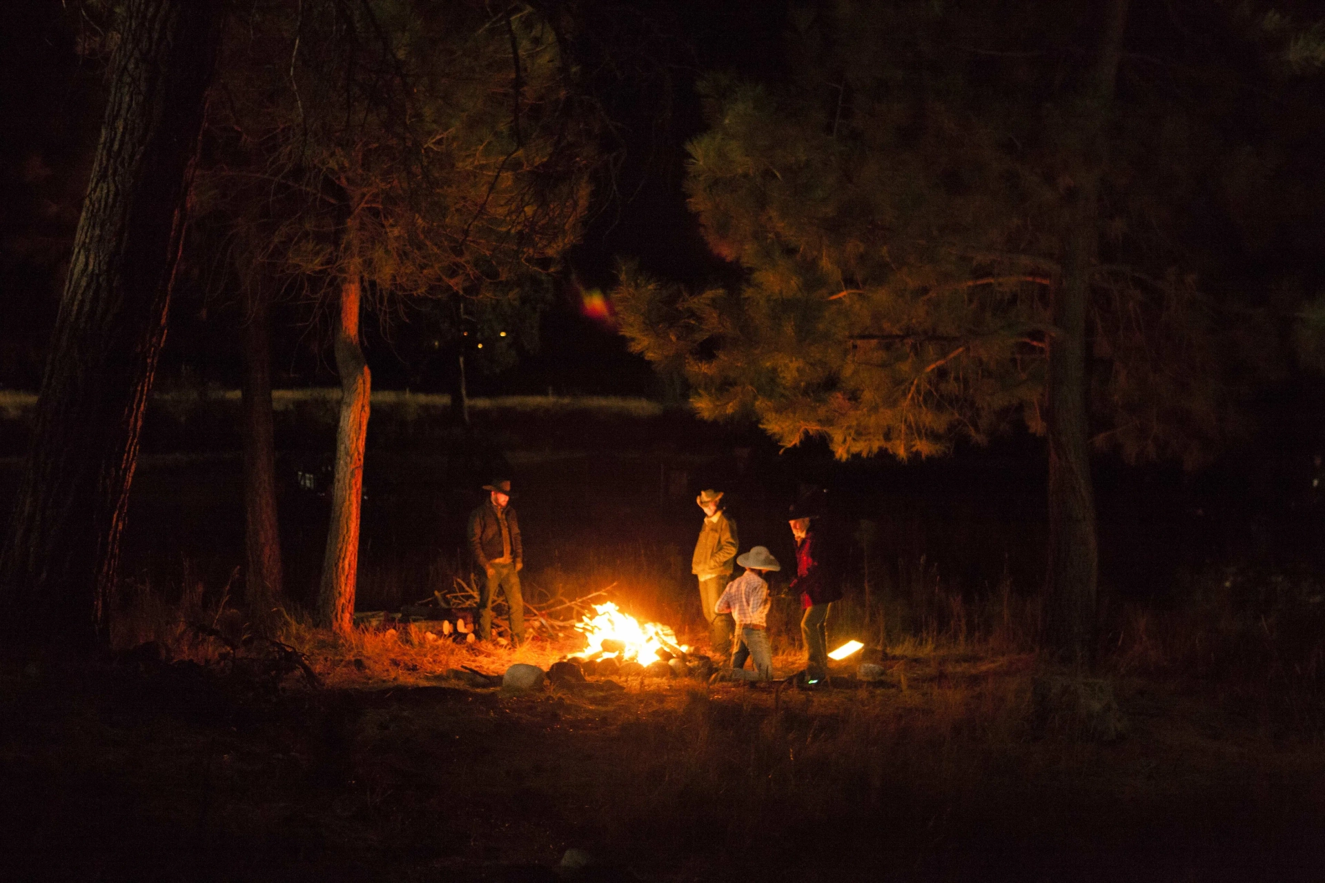 Cole Hauser, Forrie J. Smith, Ryan Bingham, and Jefferson White in Yellowstone (2018)