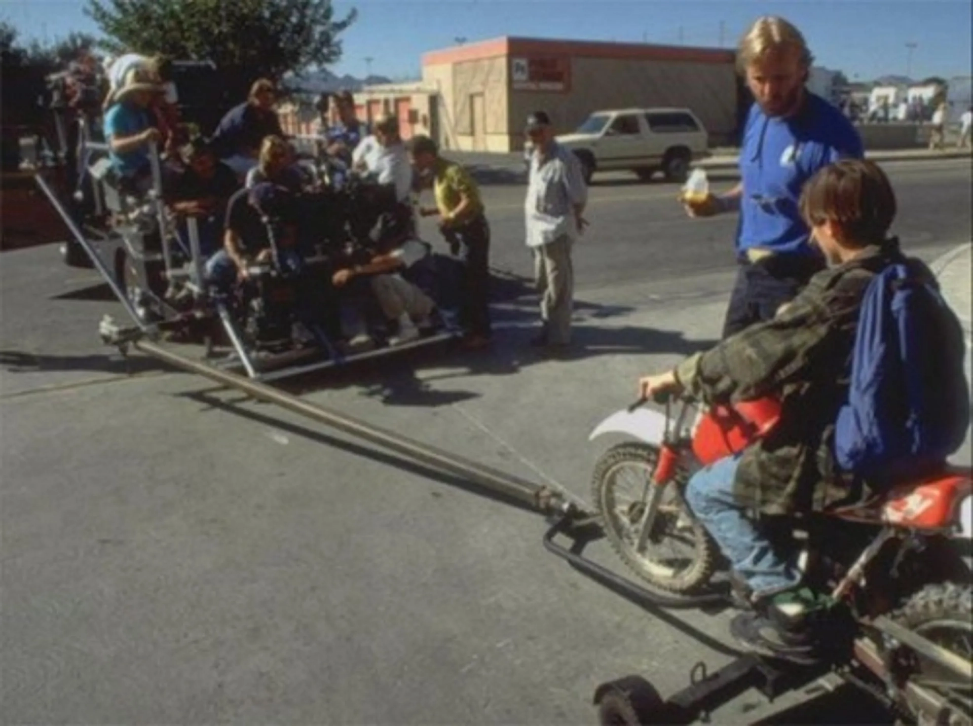 James Cameron and Edward Furlong in Terminator 2: Judgment Day (1991)