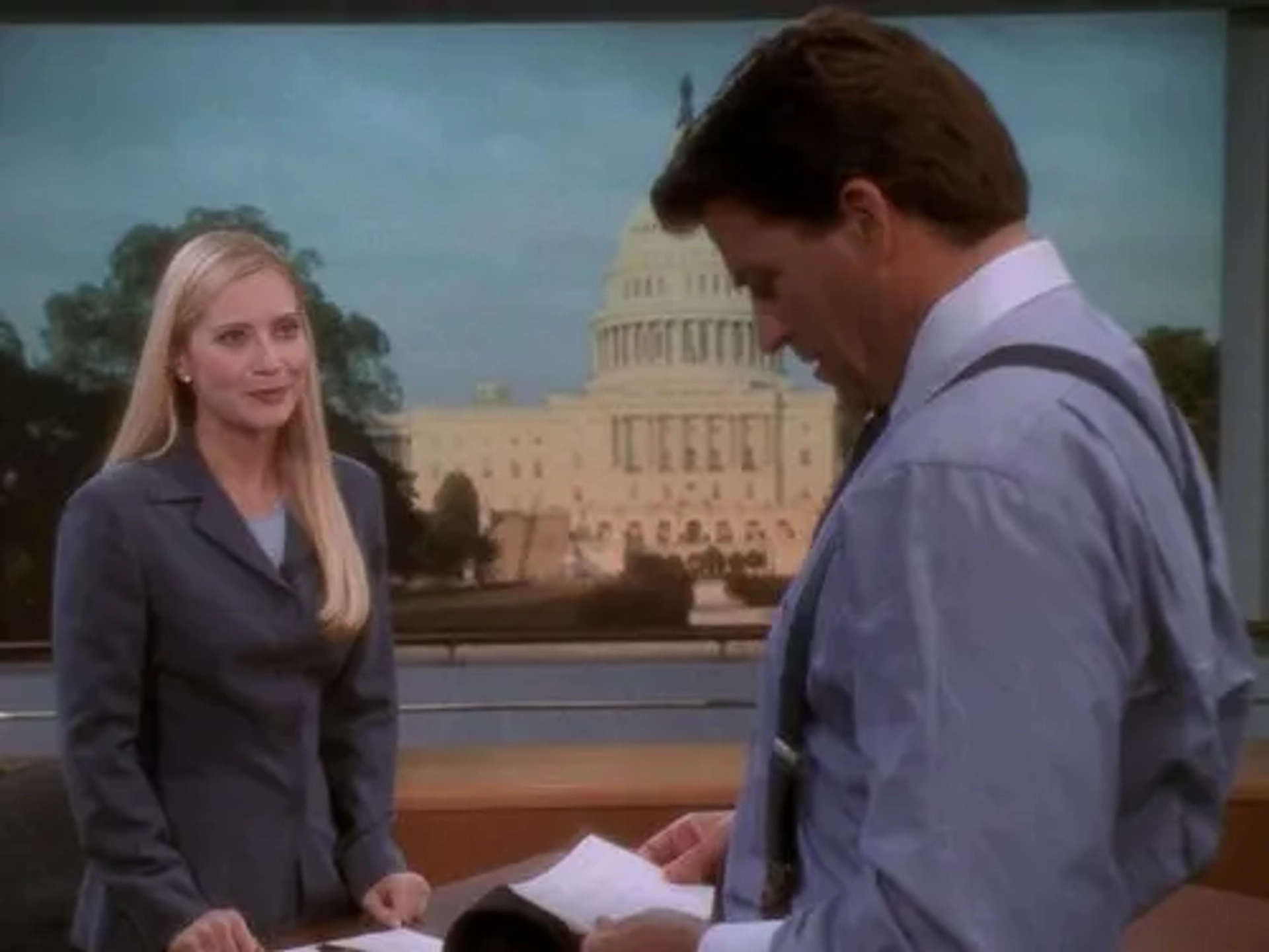 Ted McGinley and Emily Procter in The West Wing (1999)