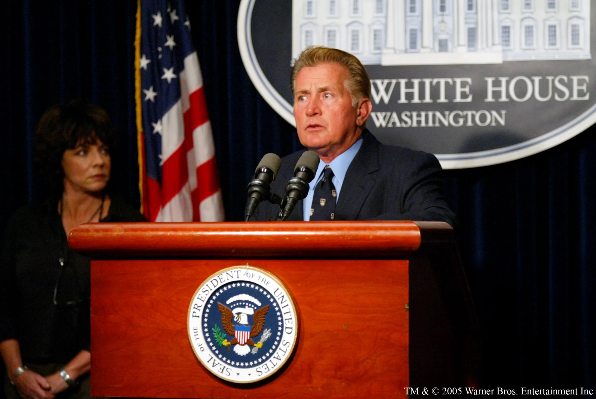 Stockard Channing and Martin Sheen in The West Wing (1999)