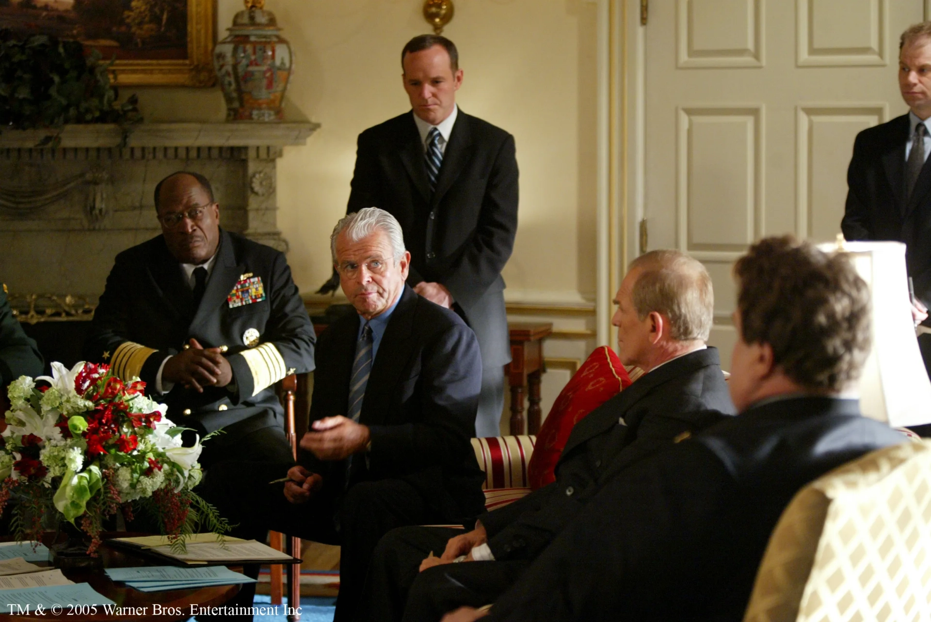 William Devane, John Amos, Clark Gregg, and John Spencer in The West Wing (1999)