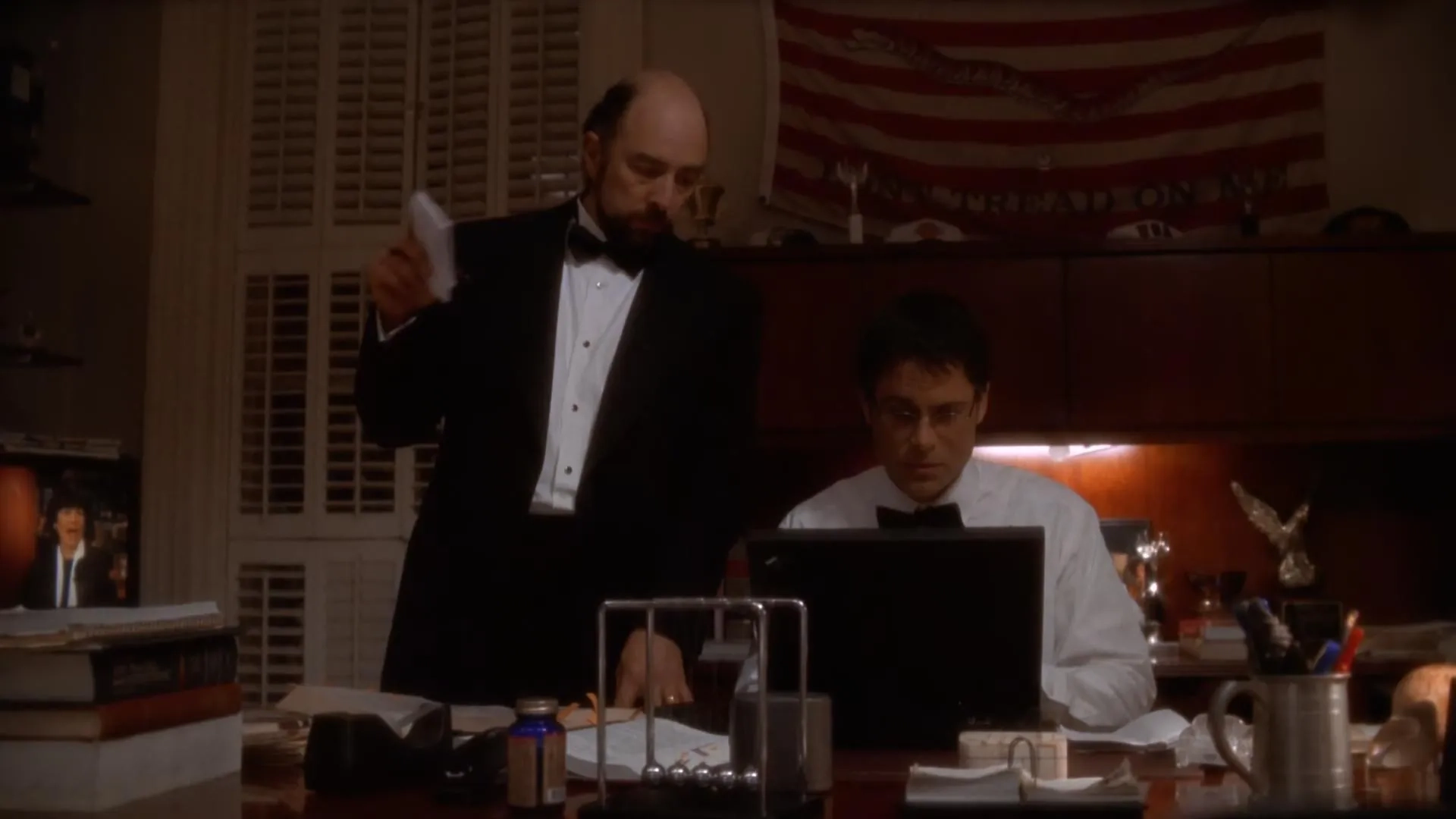 Rob Lowe and Richard Schiff in The West Wing (1999)