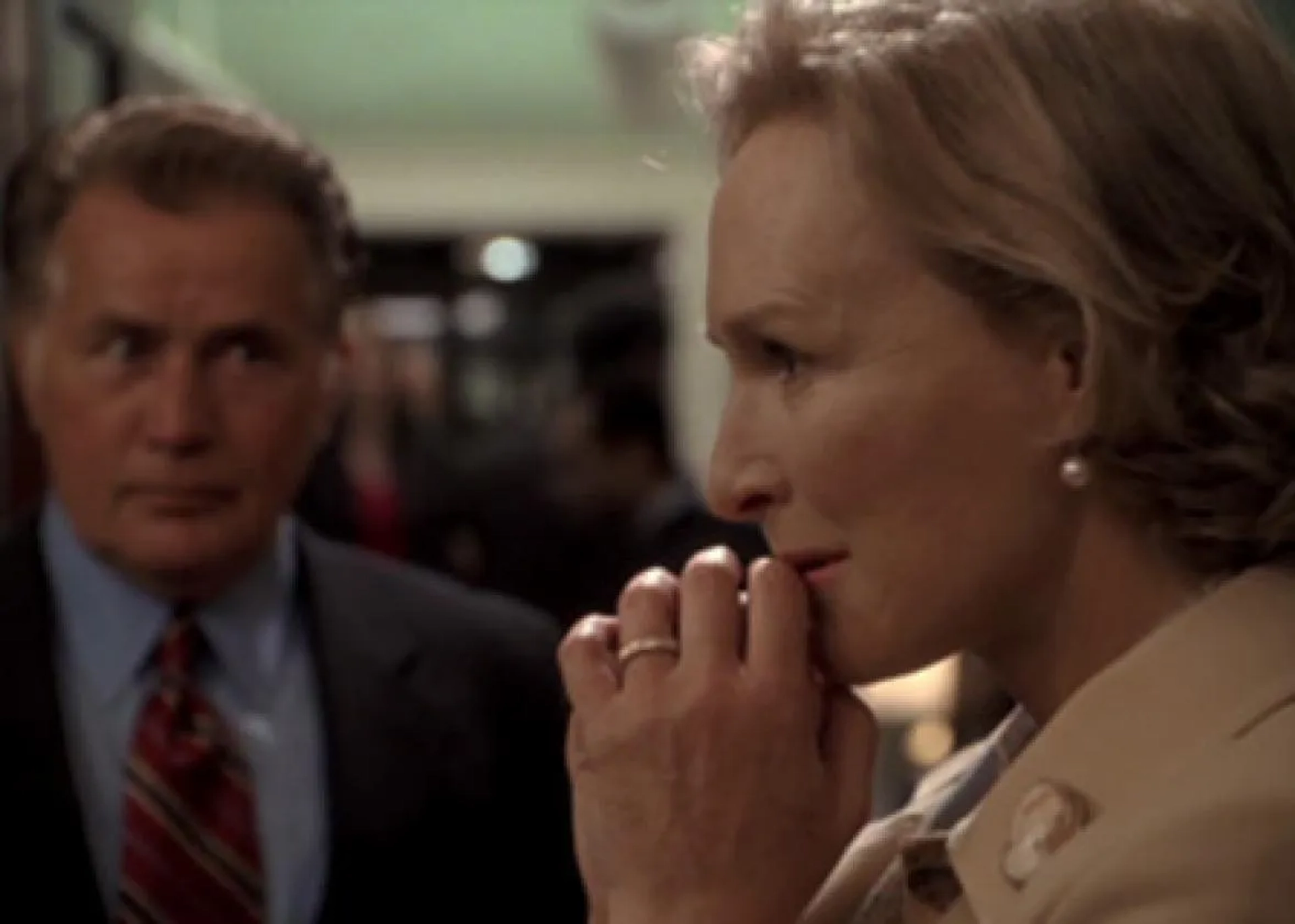 Glenn Close and Martin Sheen in The West Wing (1999)