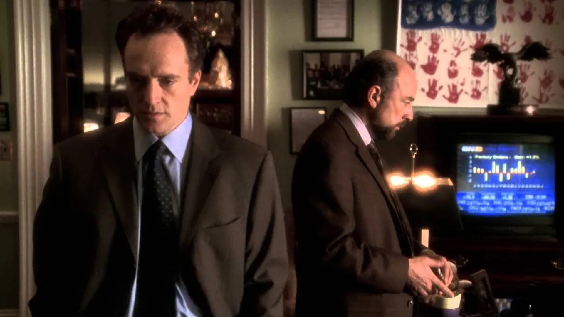 Richard Schiff and Bradley Whitford in The West Wing (1999)