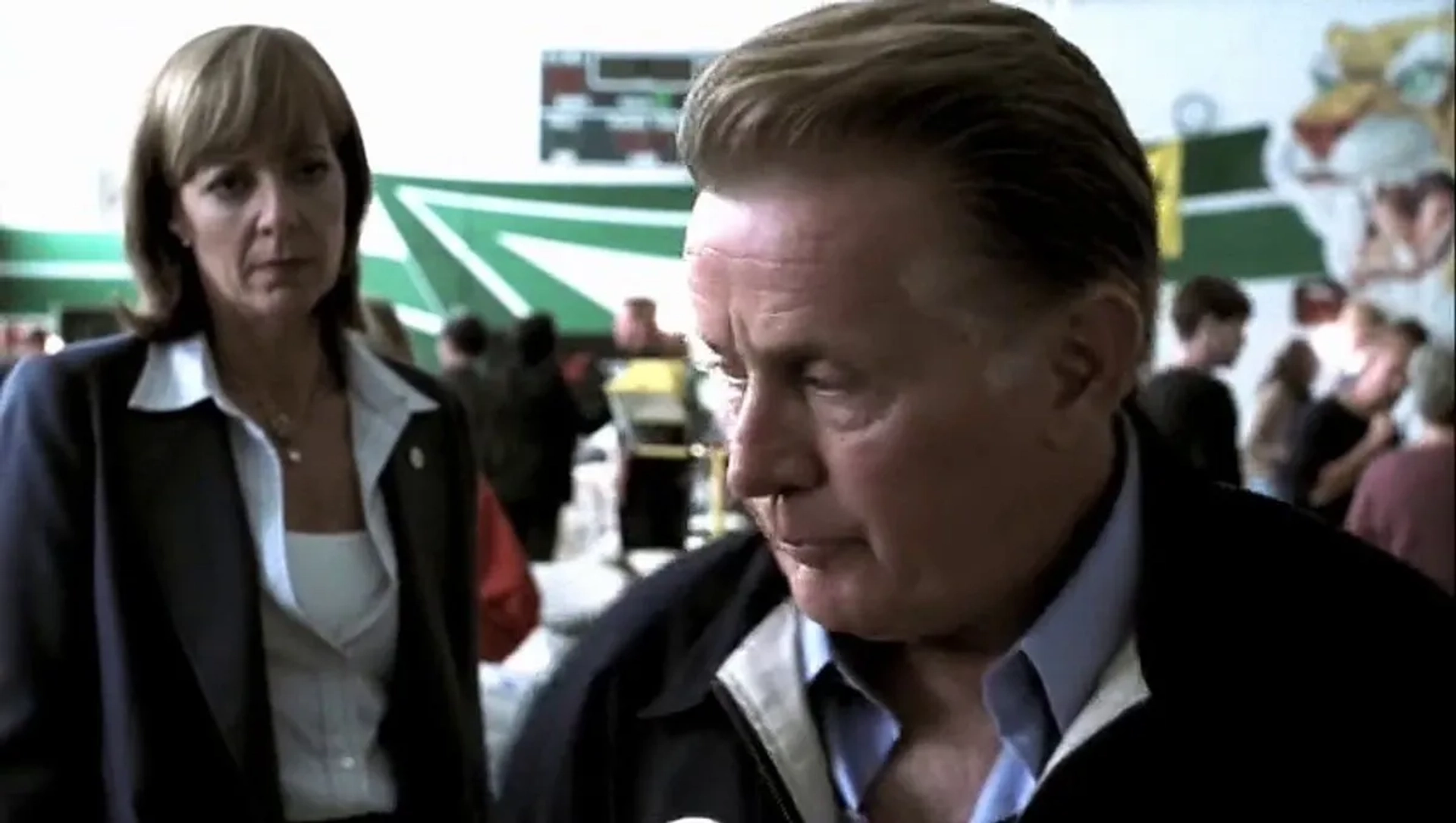 Martin Sheen and Allison Janney in The West Wing (1999)