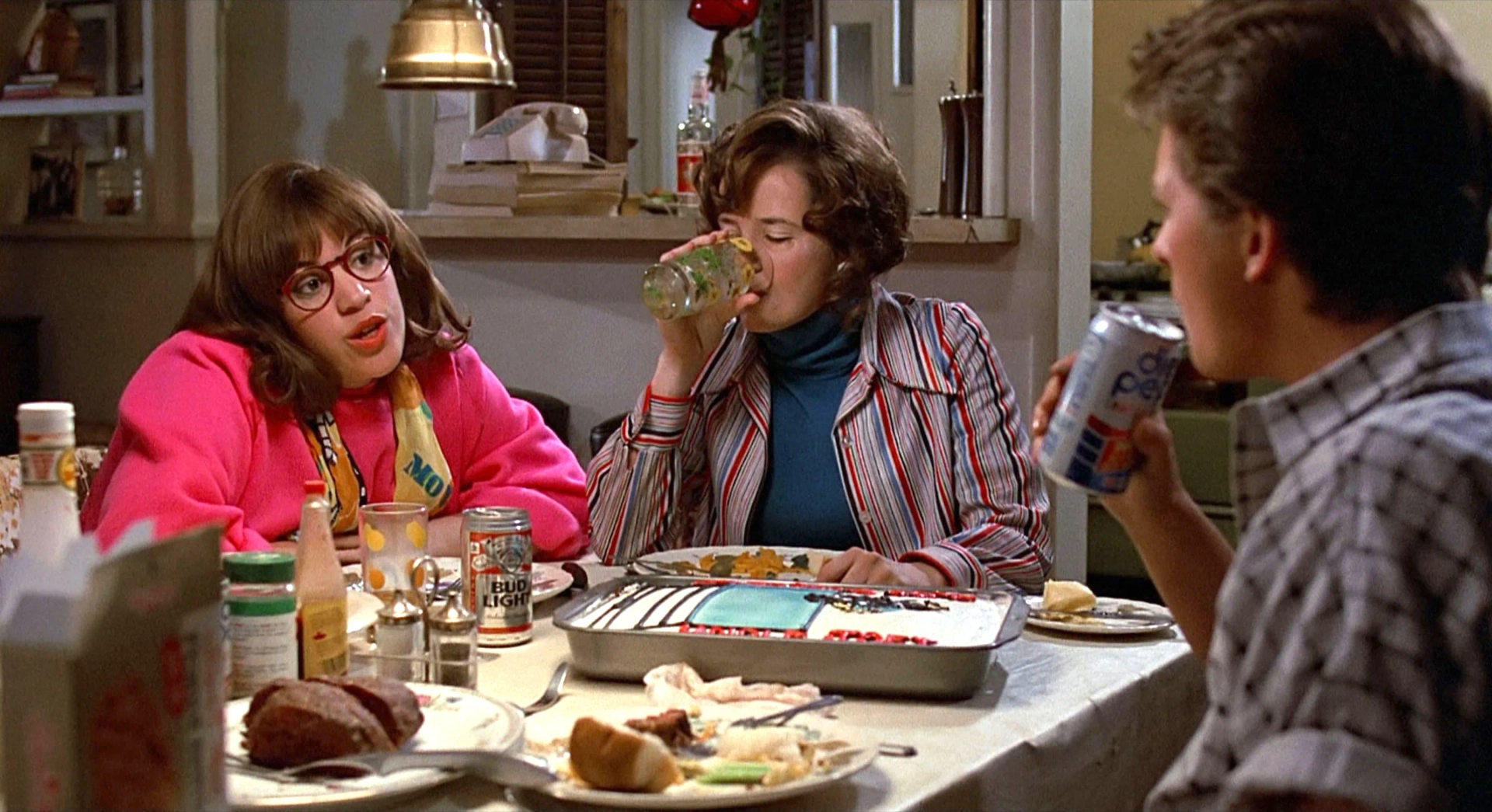 Michael J. Fox, Lea Thompson, and Wendie Jo Sperber in Back to the Future (1985)