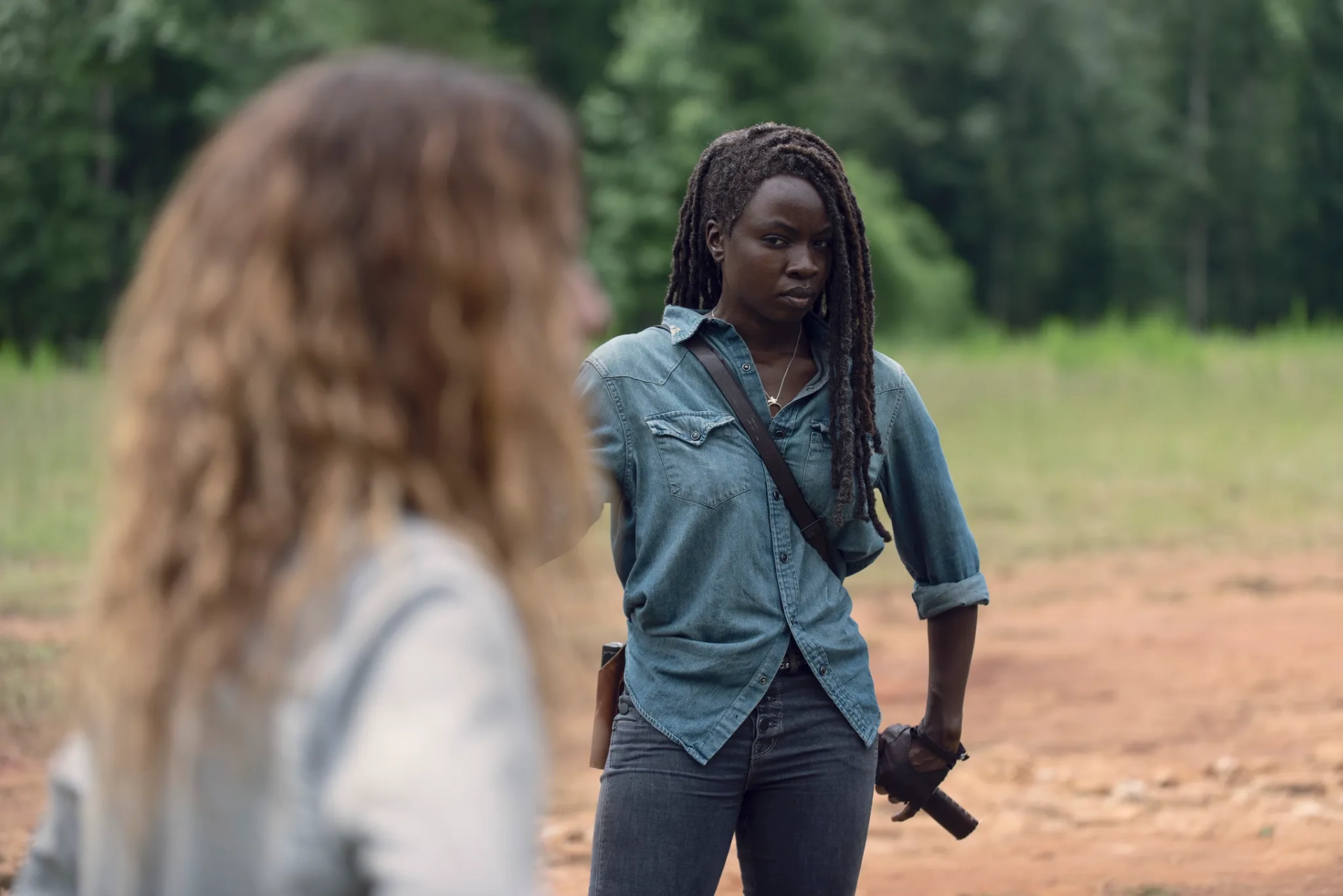 Danai Gurira and Nadia Hilker in The Walking Dead (2010)