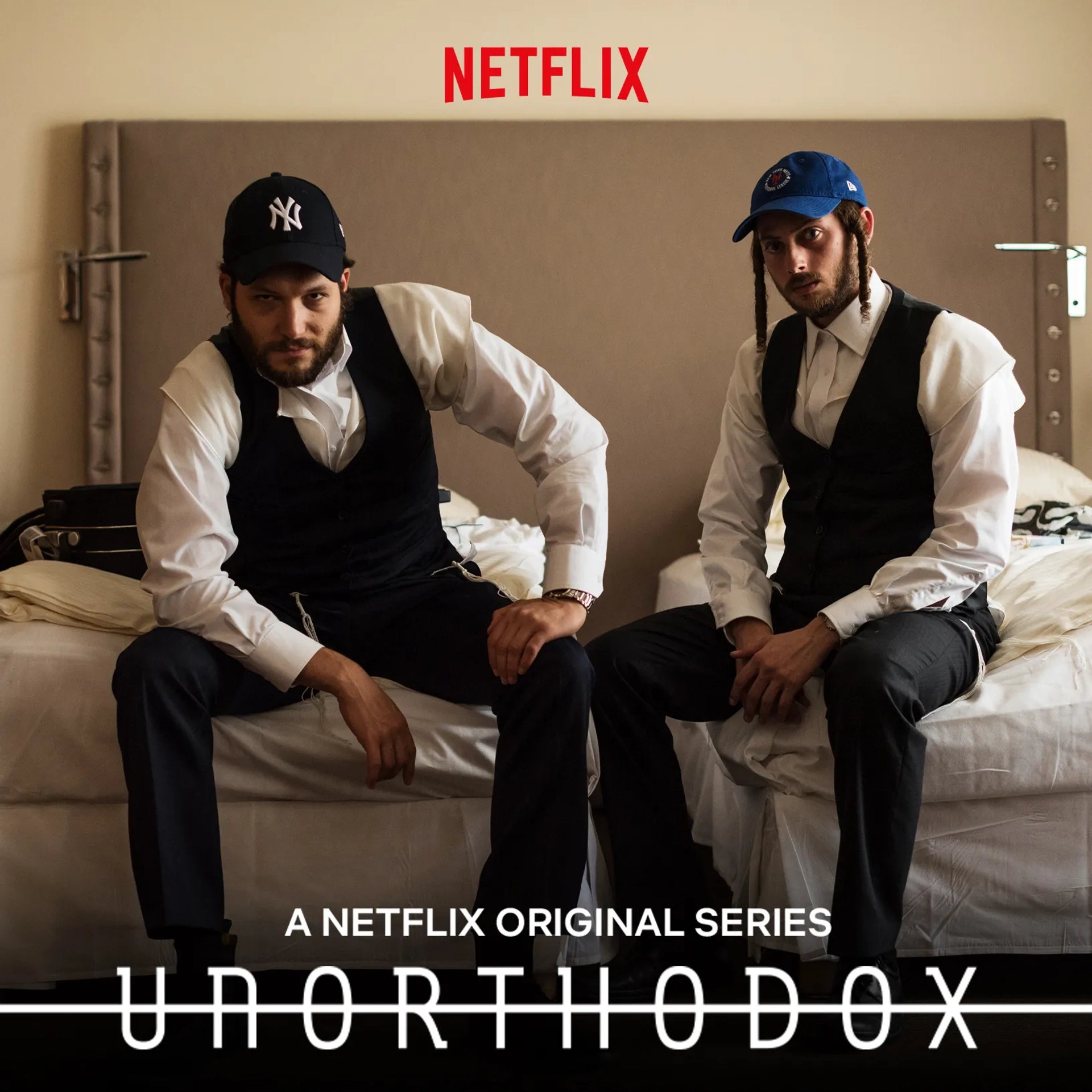 Amit Rahav and Jeff Wilbusch in Unorthodox (2020)