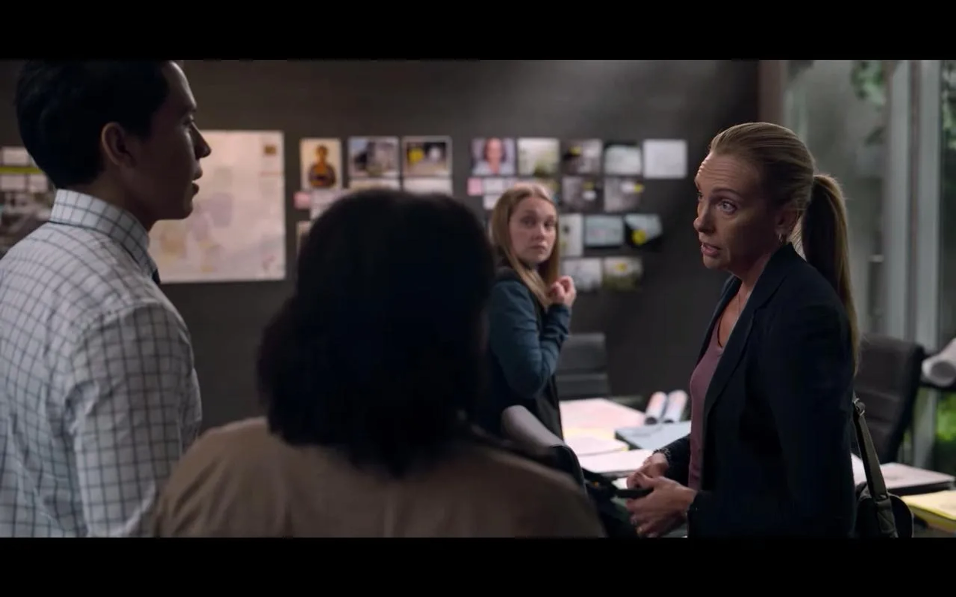 Toni Collette, Merritt Wever, Matisha Baldwin, and Christopher Benitez in Unbelievable (2019)