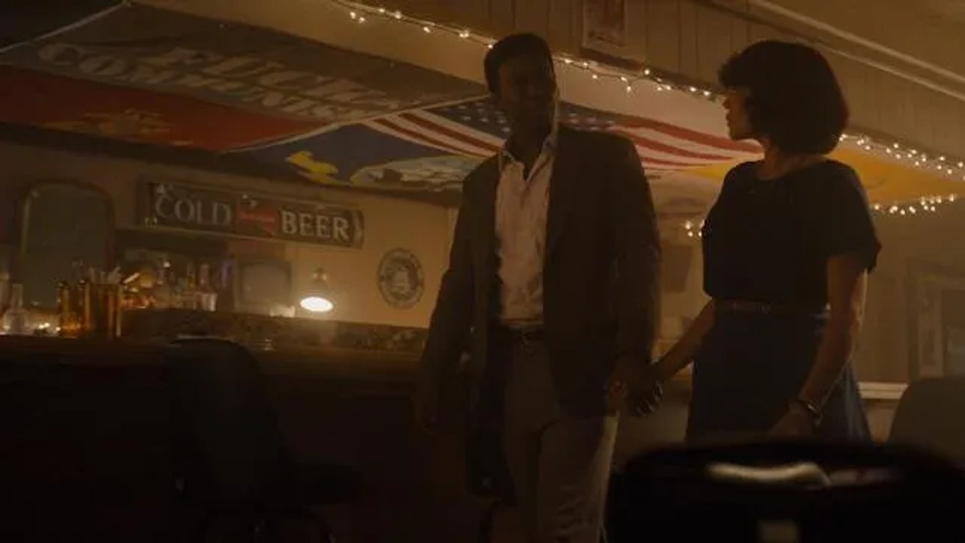 Carmen Ejogo and Mahershala Ali in True Detective (2014)