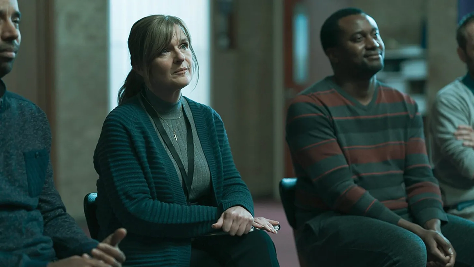 Siobhan Finneran and Jonathan Harden in Time (2021)