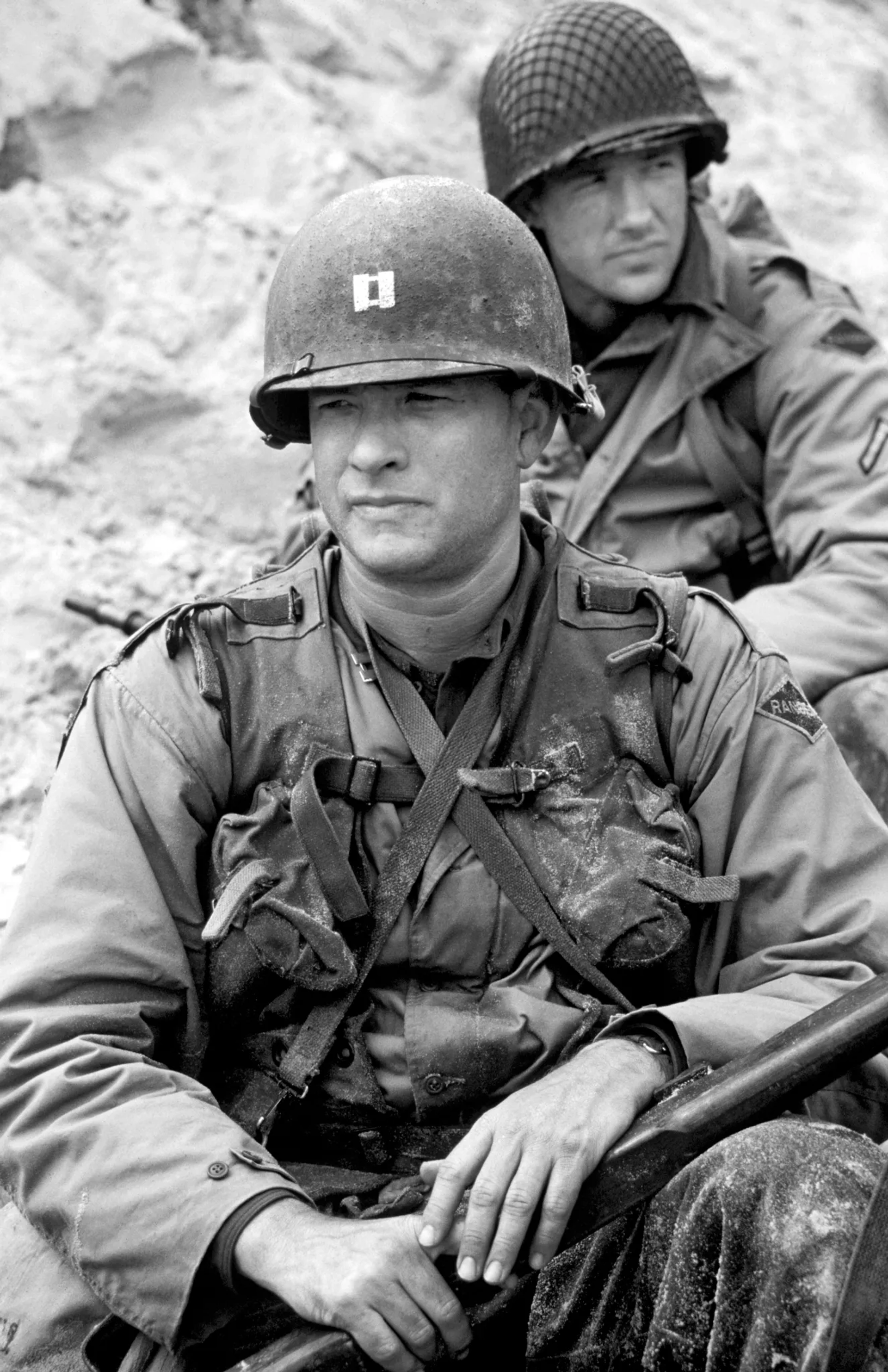 Tom Hanks and Edward Burns in Saving Private Ryan (1998)