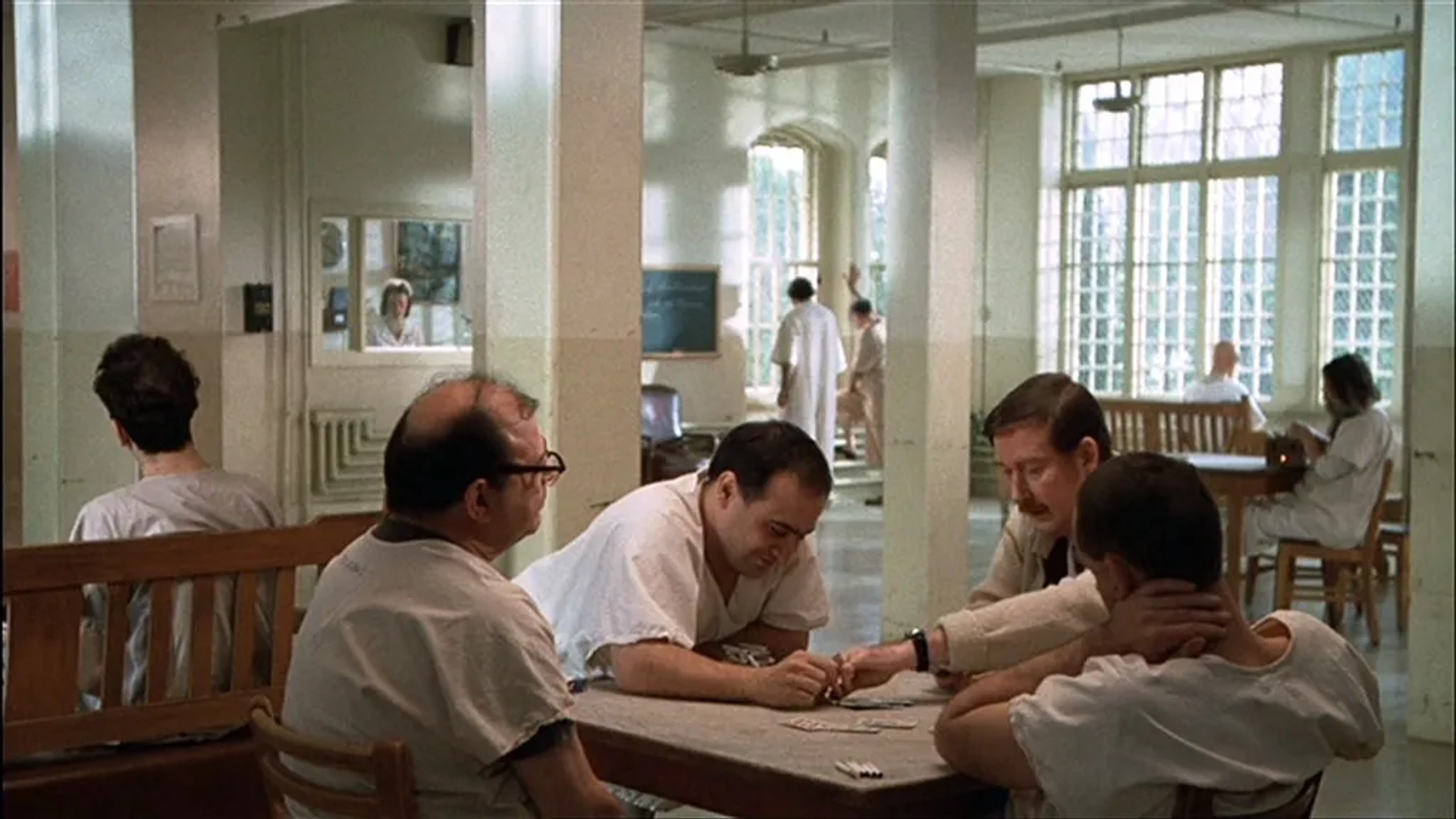 Danny DeVito, Louise Fletcher, Sydney Lassick, and William Redfield in One Flew Over the Cuckoo's Nest (1975)