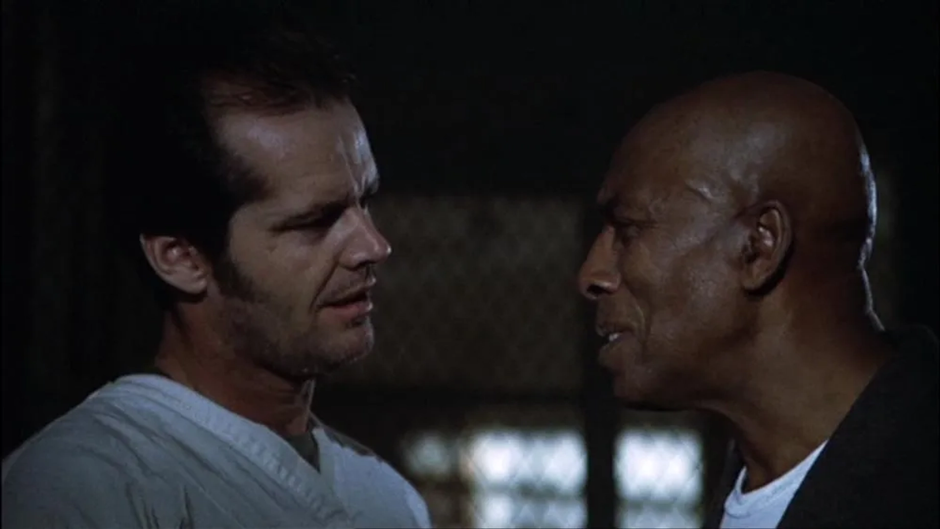 Jack Nicholson and Scatman Crothers in One Flew Over the Cuckoo's Nest (1975)