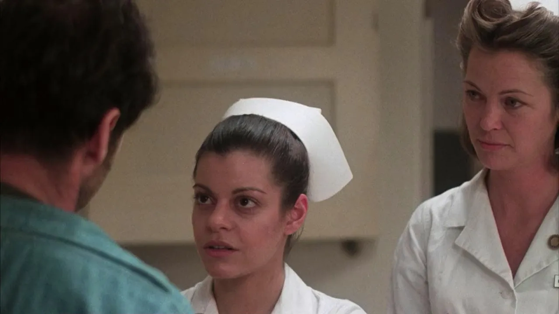 Jack Nicholson, Louise Fletcher, and Mimi Sarkisian in One Flew Over the Cuckoo's Nest (1975)