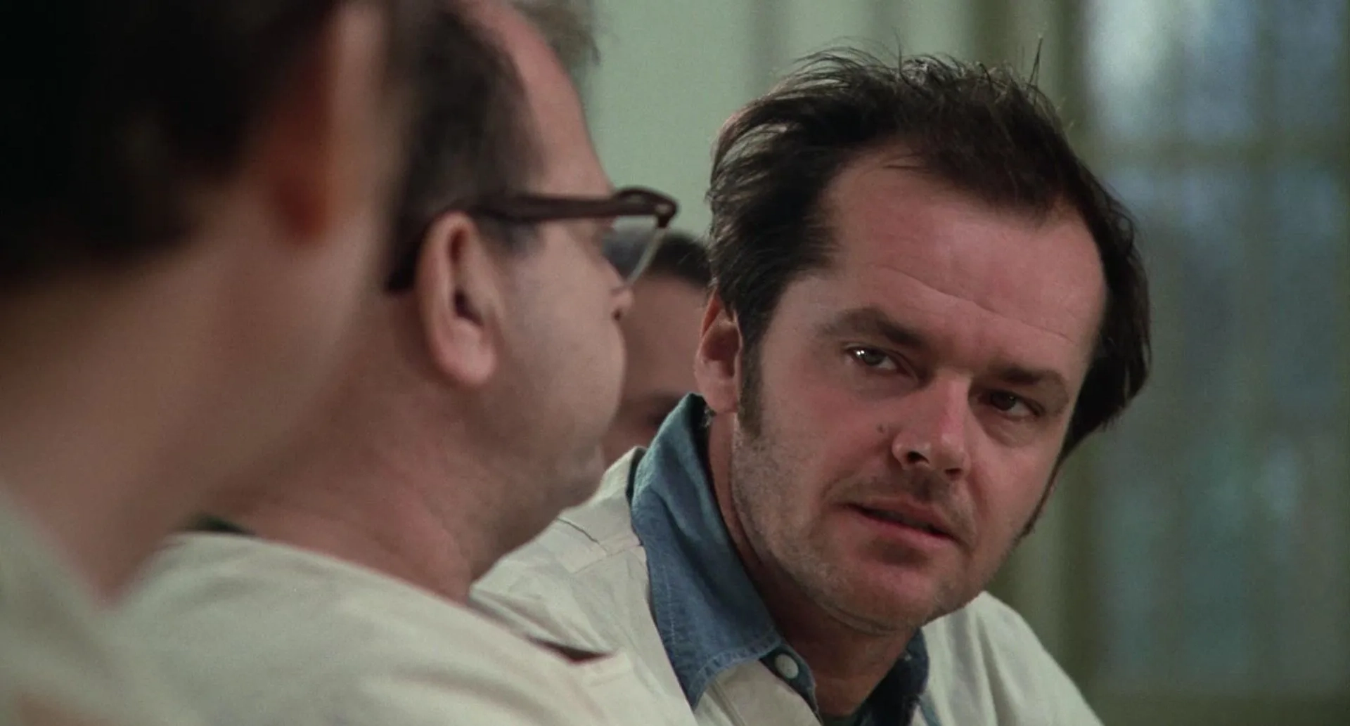 Jack Nicholson and Sydney Lassick in One Flew Over the Cuckoo's Nest (1975)