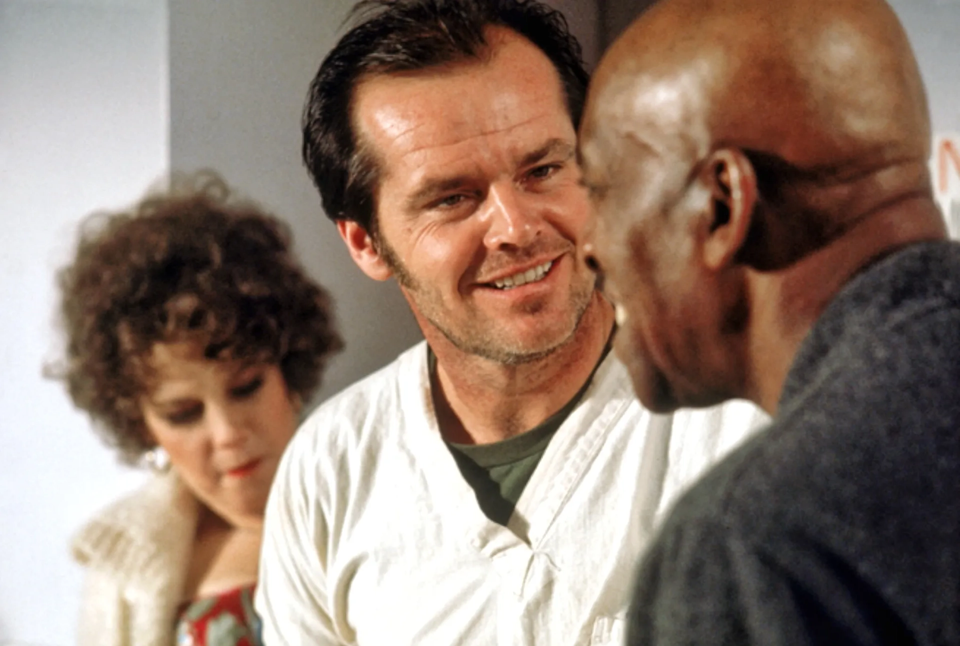 Jack Nicholson, Scatman Crothers, and Mews Small in One Flew Over the Cuckoo's Nest (1975)