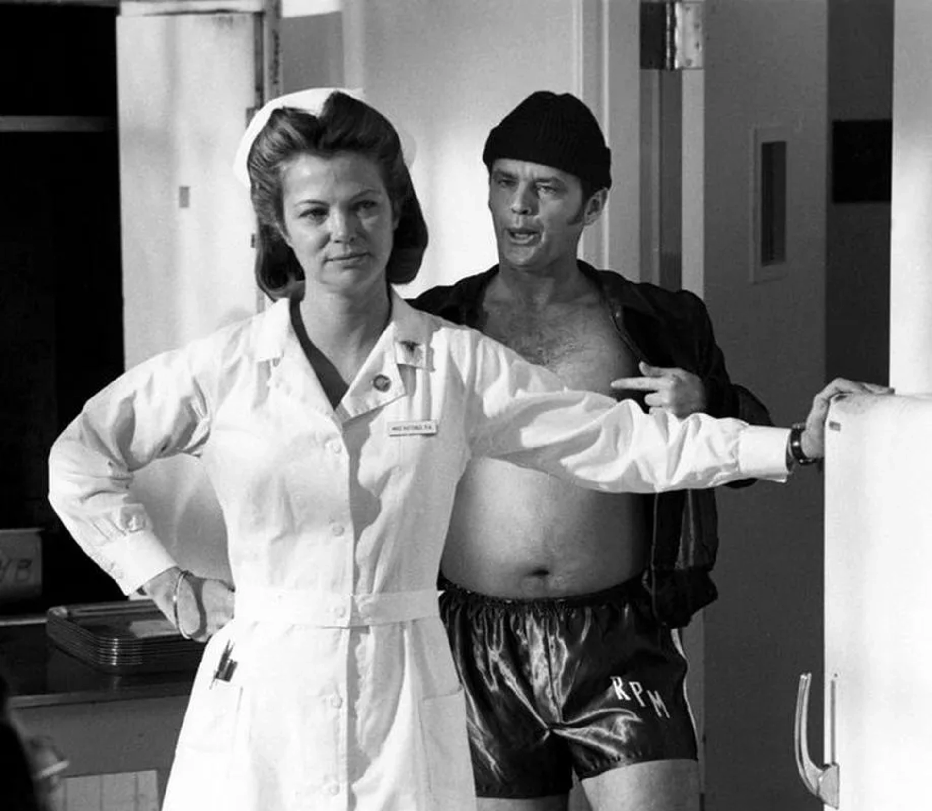 Jack Nicholson and Louise Fletcher in One Flew Over the Cuckoo's Nest (1975)