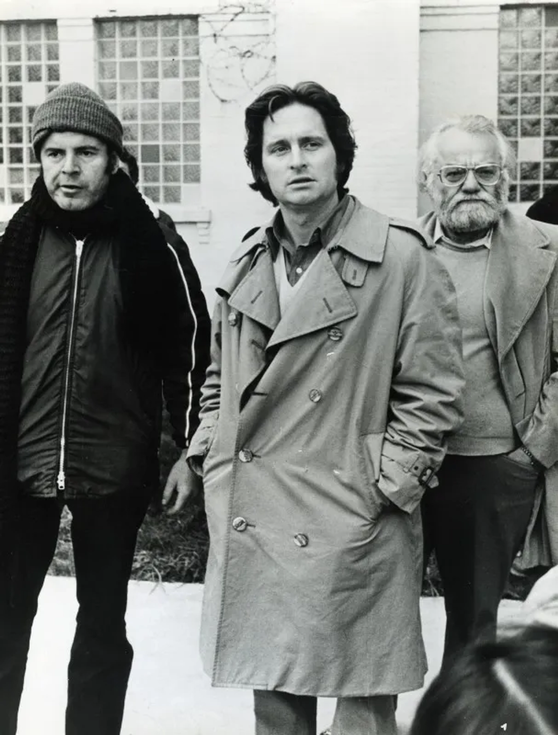 Michael Douglas, Milos Forman, and Saul Zaentz in One Flew Over the Cuckoo's Nest (1975)