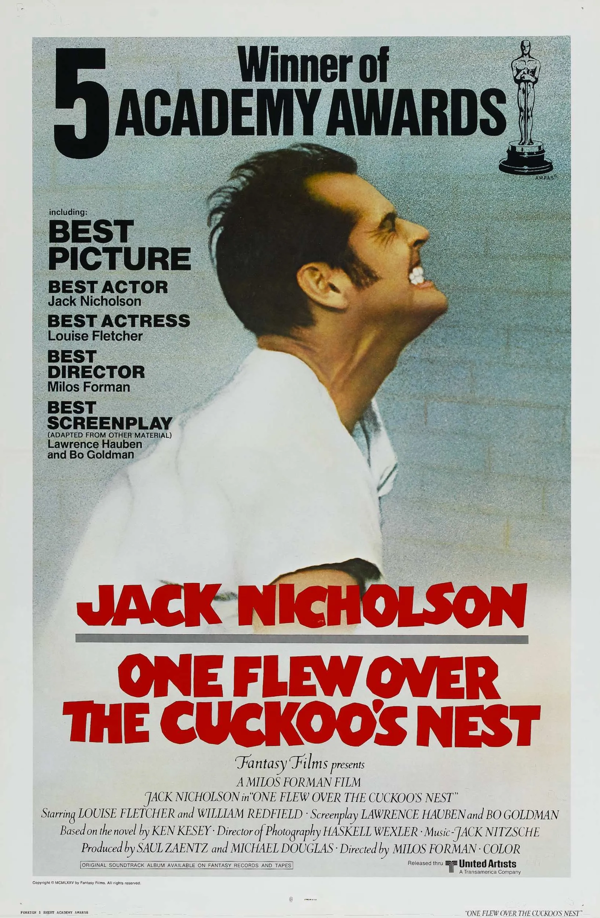 Jack Nicholson in One Flew Over the Cuckoo's Nest (1975)