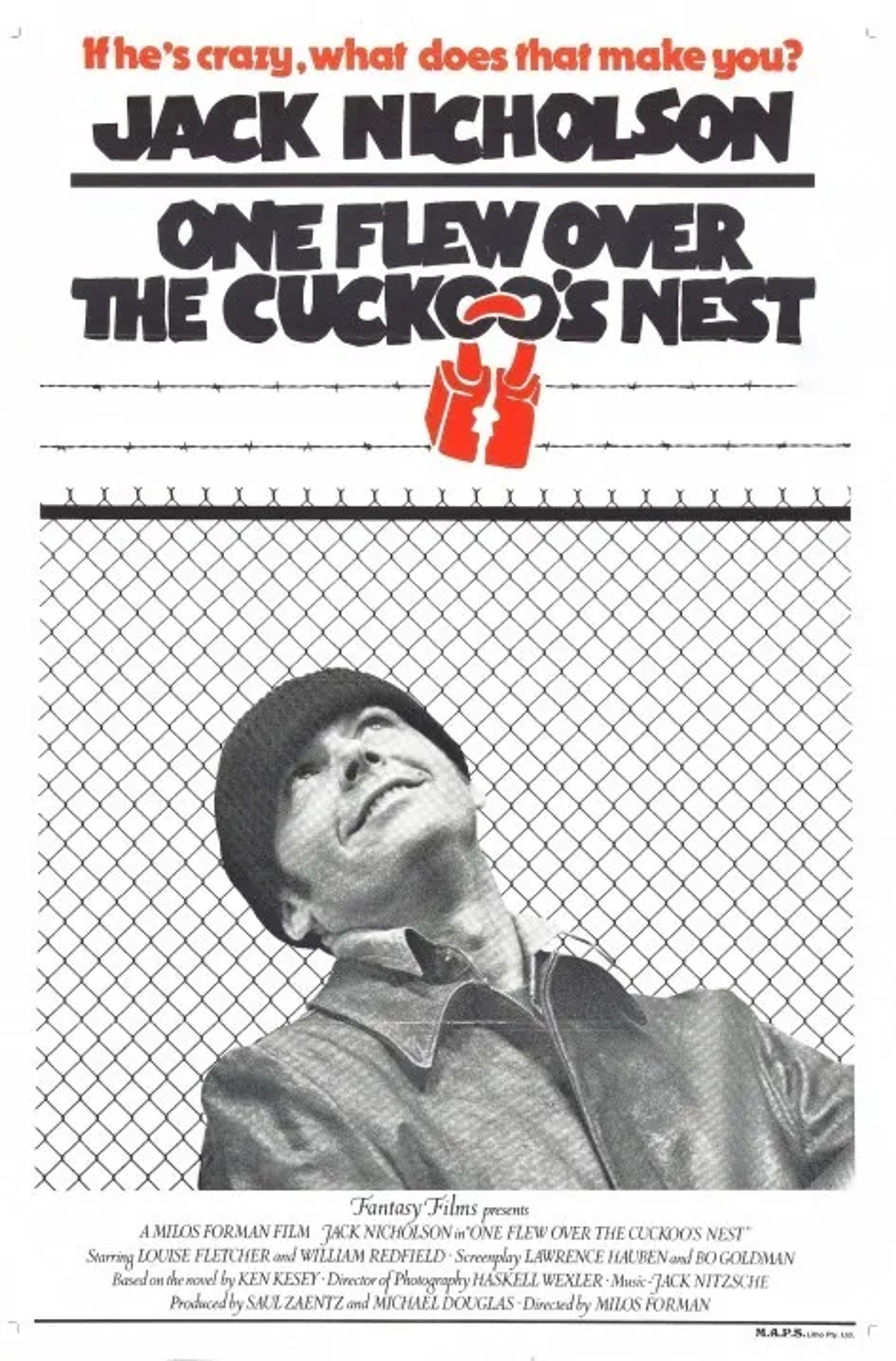 Jack Nicholson in One Flew Over the Cuckoo's Nest (1975)