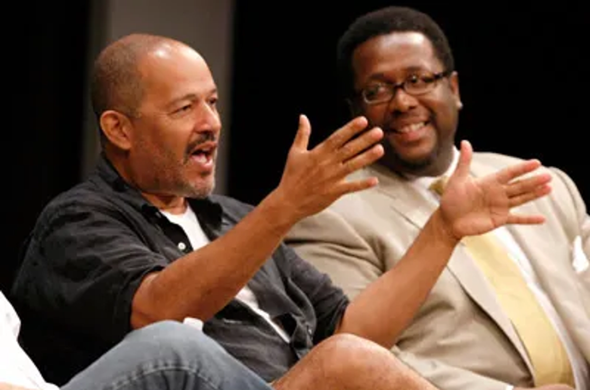 Clark Johnson and Wendell Pierce at an event for The Wire (2002)