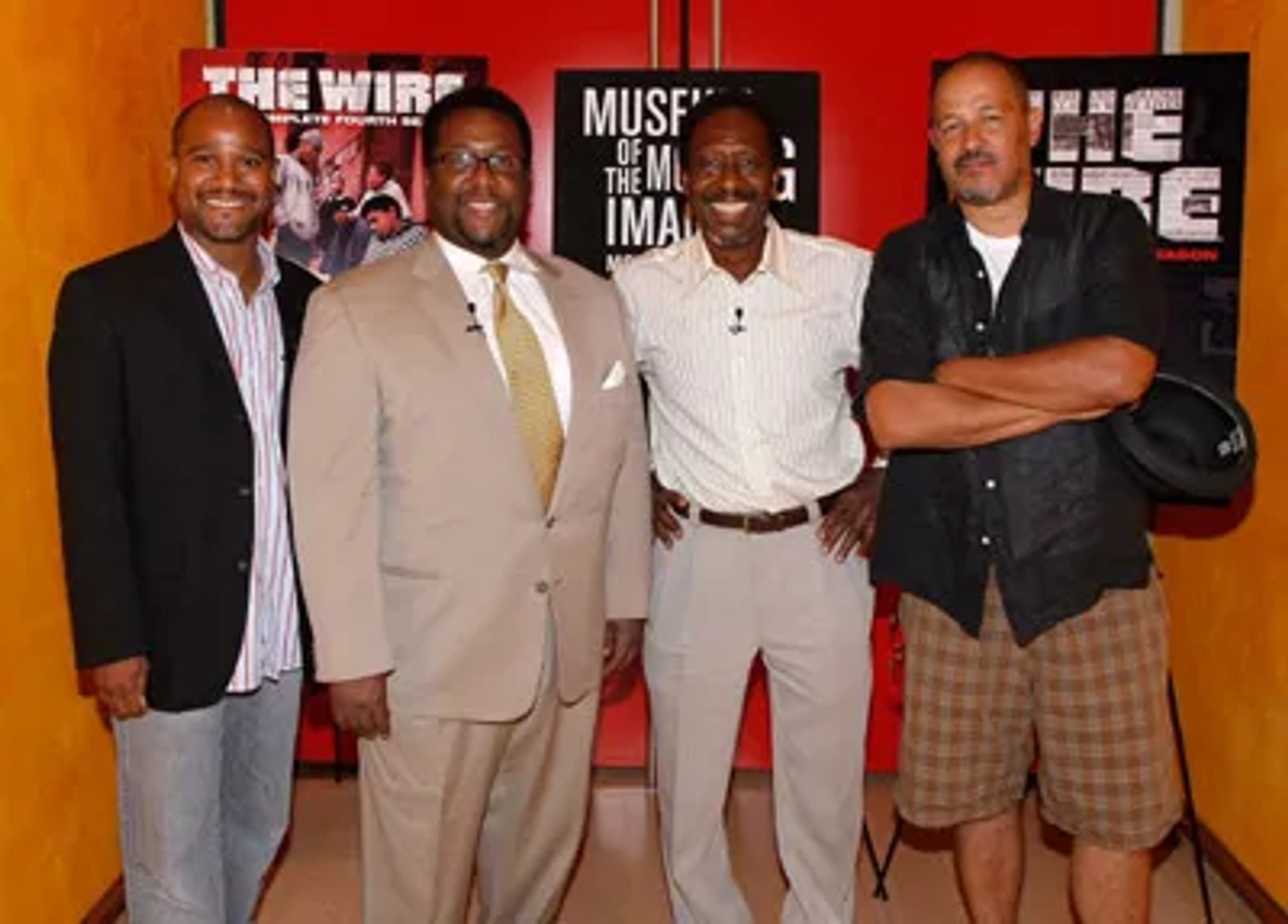 Seth Gilliam, Clark Johnson, Clarke Peters, and Wendell Pierce at an event for The Wire (2002)
