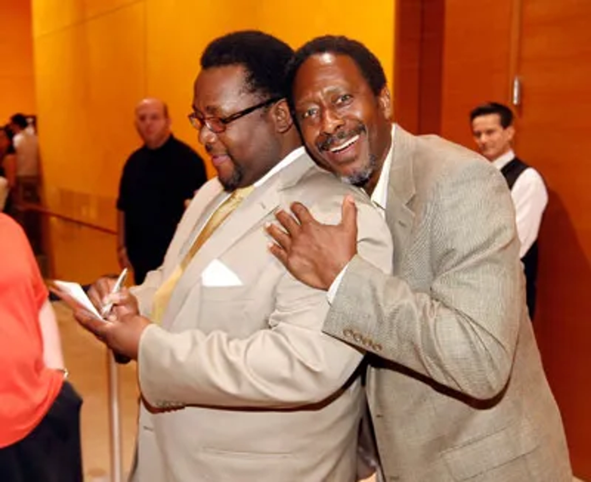 Clarke Peters and Wendell Pierce at an event for The Wire (2002)