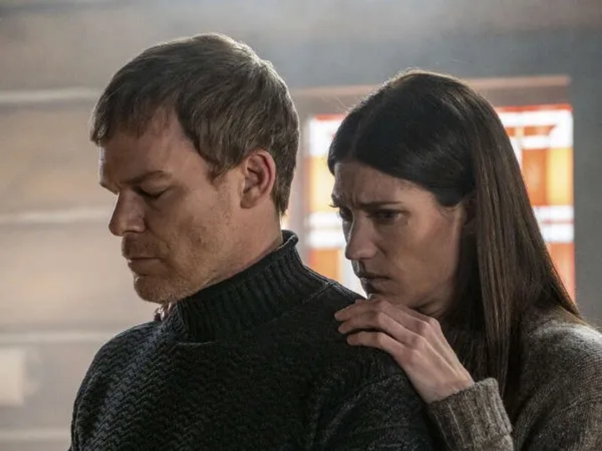Michael C. Hall and Jennifer Carpenter in Dexter: New Blood: Runaway (2021)