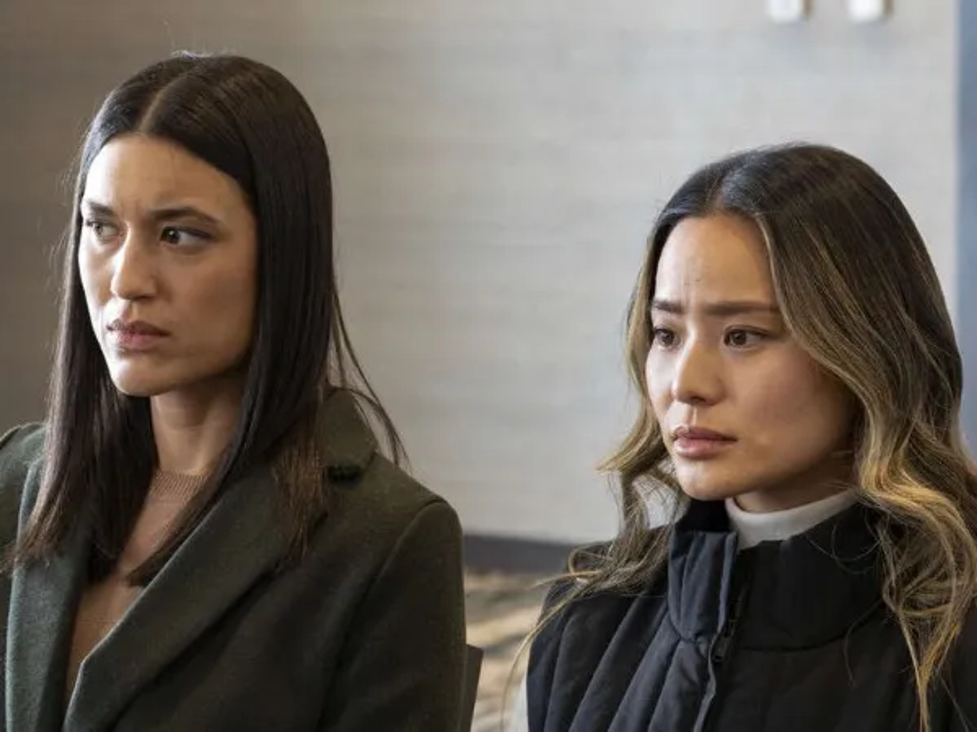 Julia Jones and Jamie Chung in Dexter: New Blood: Runaway (2021)