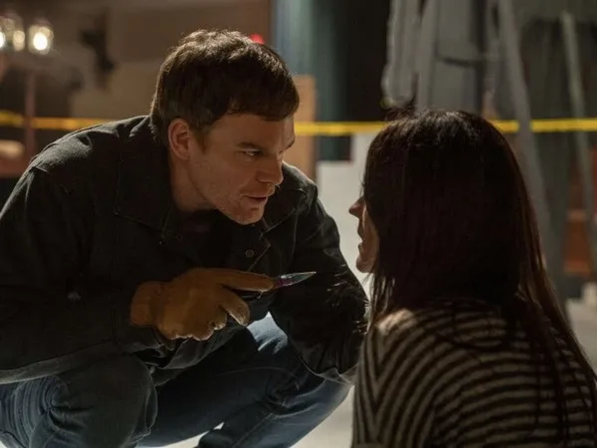 Michael C. Hall and Jennifer Carpenter in Dexter: New Blood: H Is for Hero (2021)