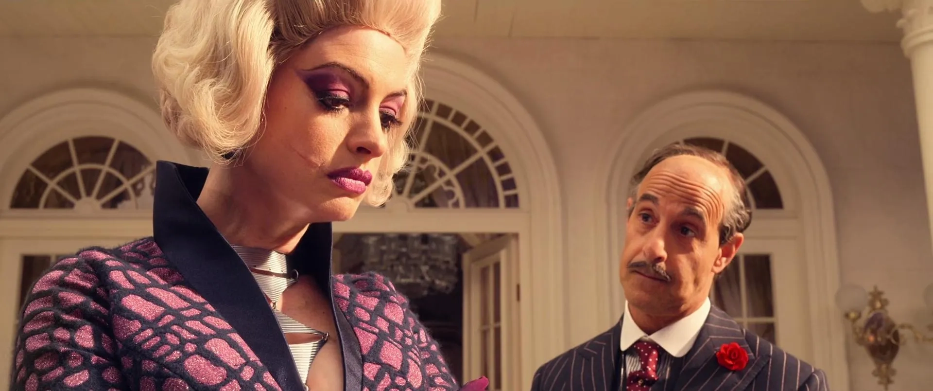 Stanley Tucci and Anne Hathaway in The Witches (2020)